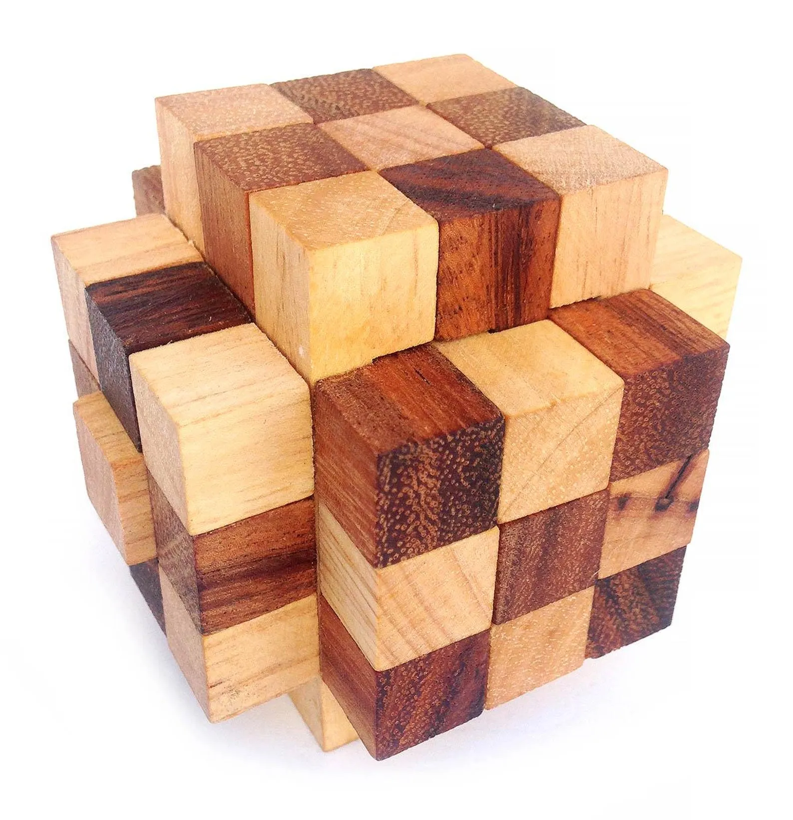 Castling - 3D Wooden Brain Teaser - Difficulty 4/6 Extreme - Leonardo da Vinci Collection