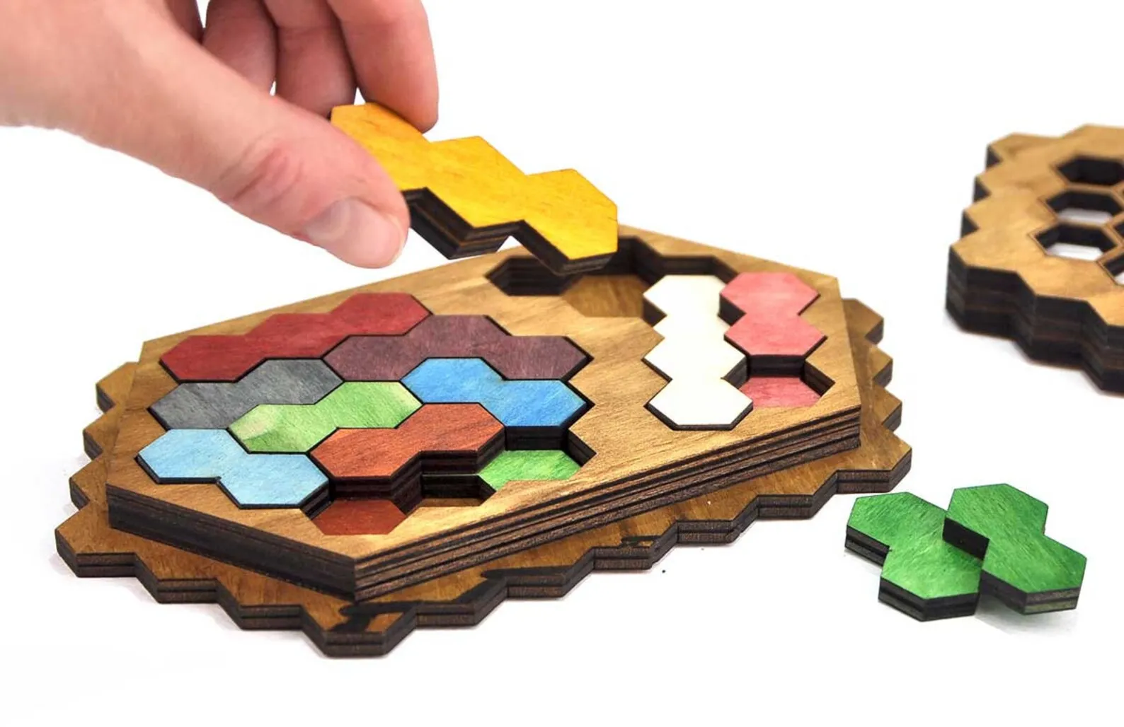 Aristotele Puzzle - Wooden Brain Teaser - Mixed Difficulties - Euclide Series - Image 3