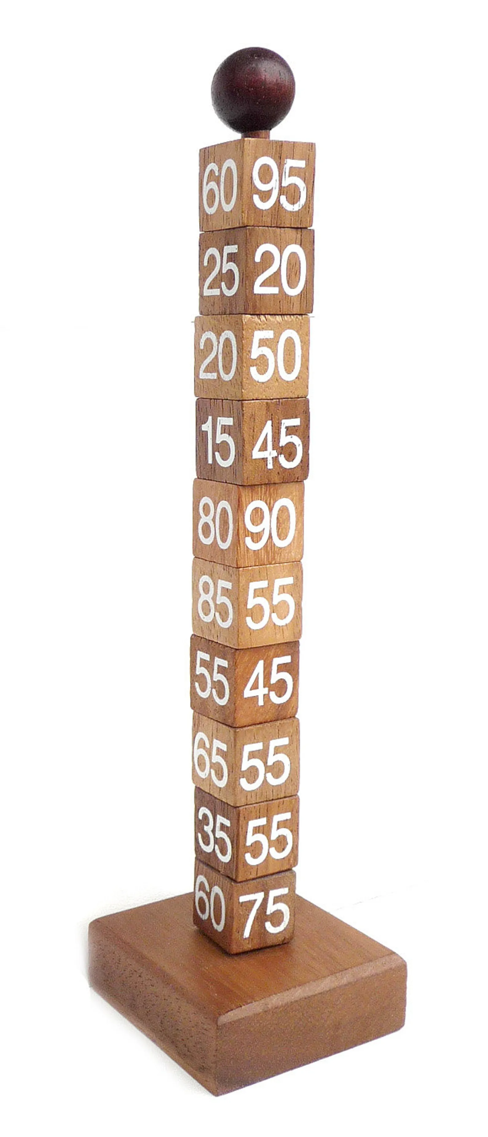 Math Tower - Mathematical Puzzle in Fine Wood - Difficulty 5/6 Incredible - Euclide Series