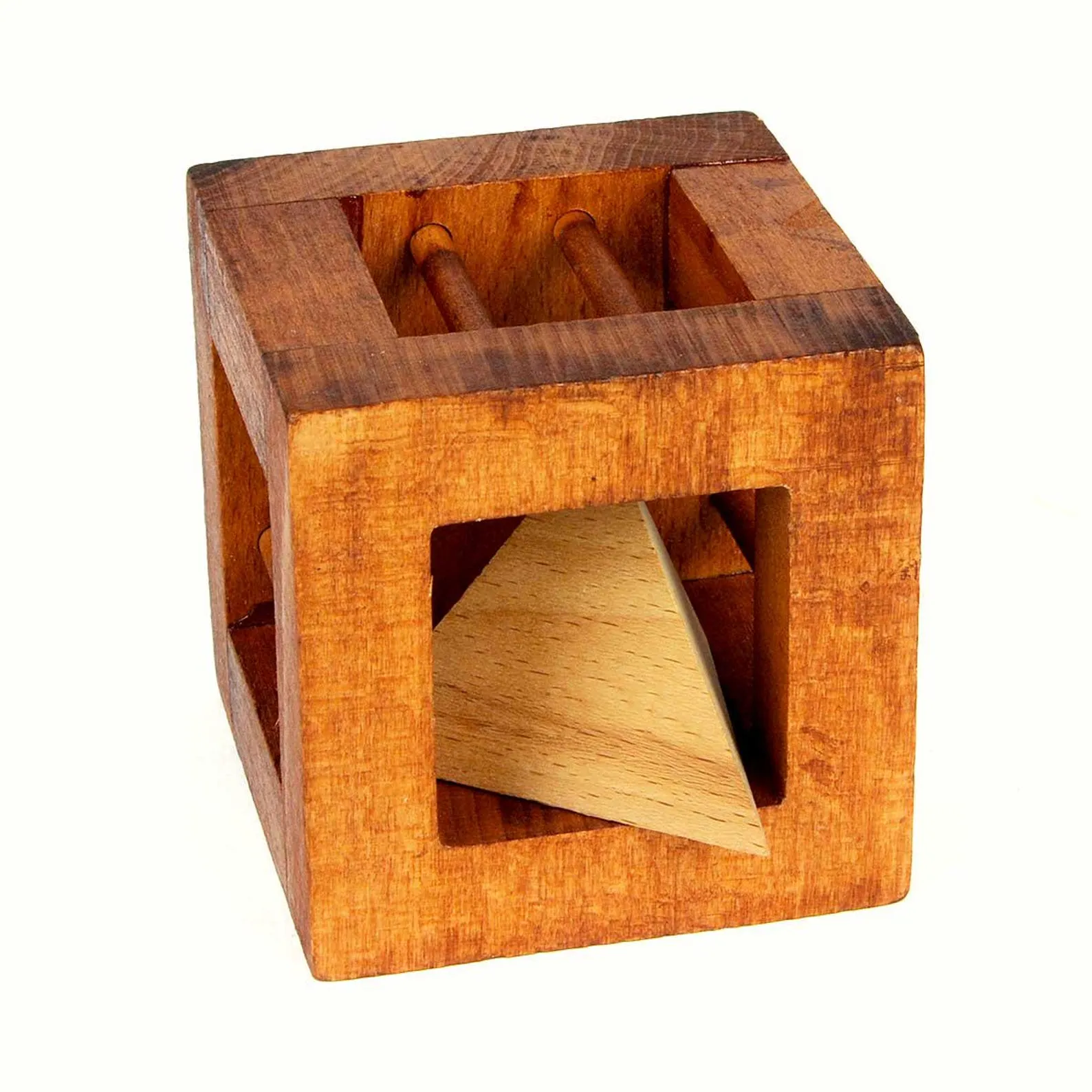 Effugium - 3D Brain Teaser in Fine Wood - Difficulty 2/6 Medium - Leonardo da Vinci Collection - Image 2