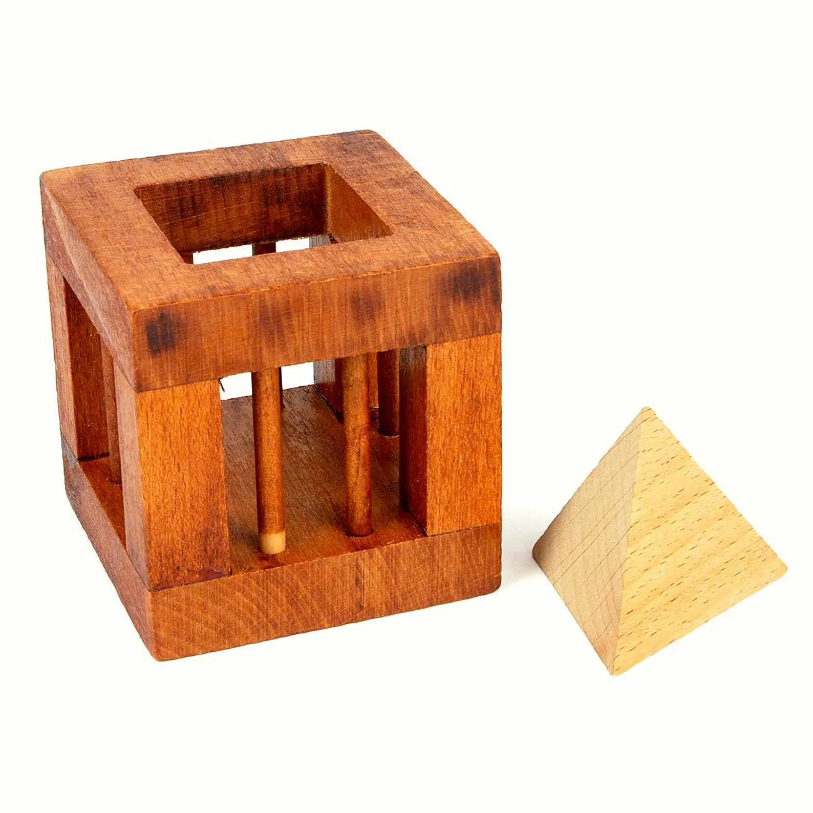 Effugium - 3D Brain Teaser in Fine Wood - Difficulty 2/6 Medium - Leonardo da Vinci Collection - Image 3