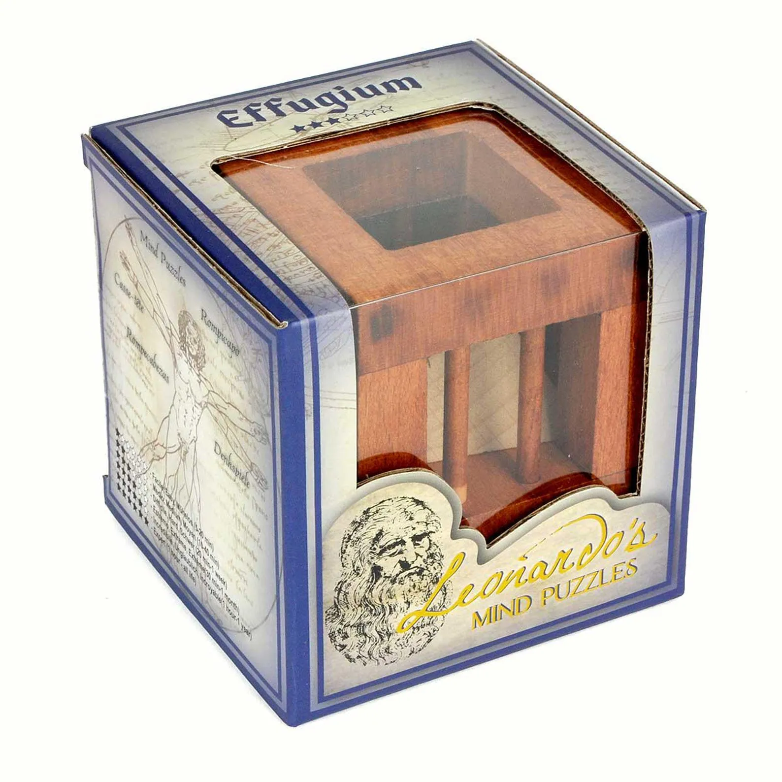 Effugium - 3D Brain Teaser in Fine Wood - Difficulty 2/6 Medium - Leonardo da Vinci Collection - Image 4