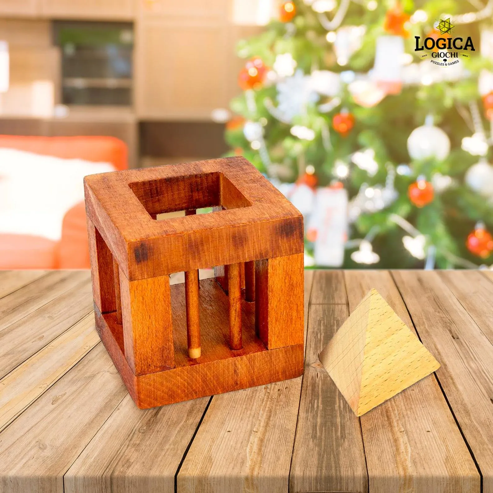 Effugium - 3D Brain Teaser in Fine Wood - Difficulty 2/6 Medium - Leonardo da Vinci Collection - Image 5