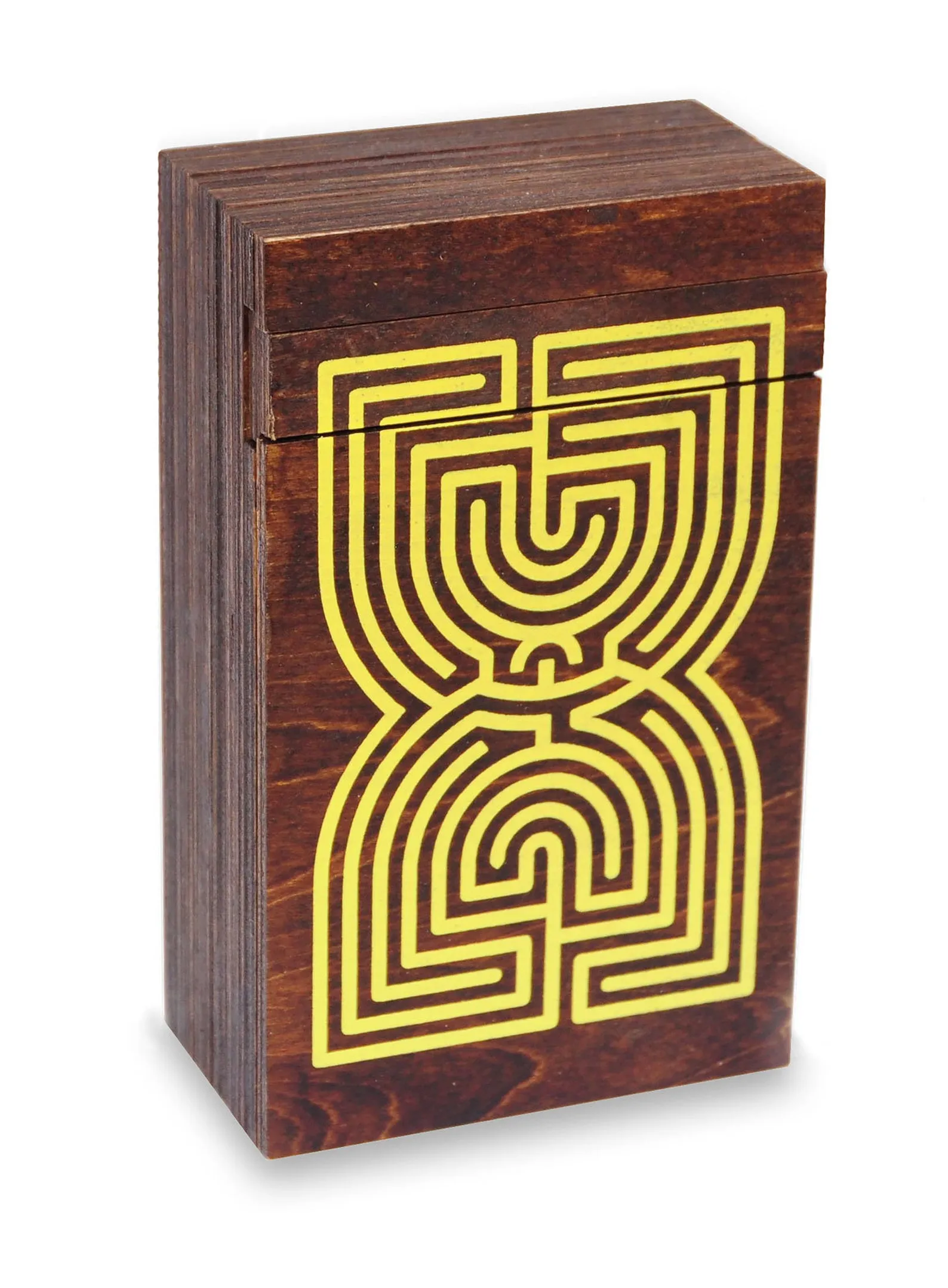 Labyrinth Puzzle Box - Wooden Brain Teaser - Secret Safe - Difficulty 5/6 Incredible - Leonardo da Vinci Collection