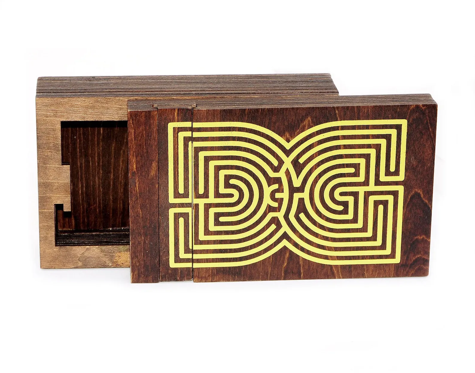 Labyrinth Puzzle Box - Wooden Brain Teaser - Secret Safe - Difficulty 5/6 Incredible - Leonardo da Vinci Collection - Image 2