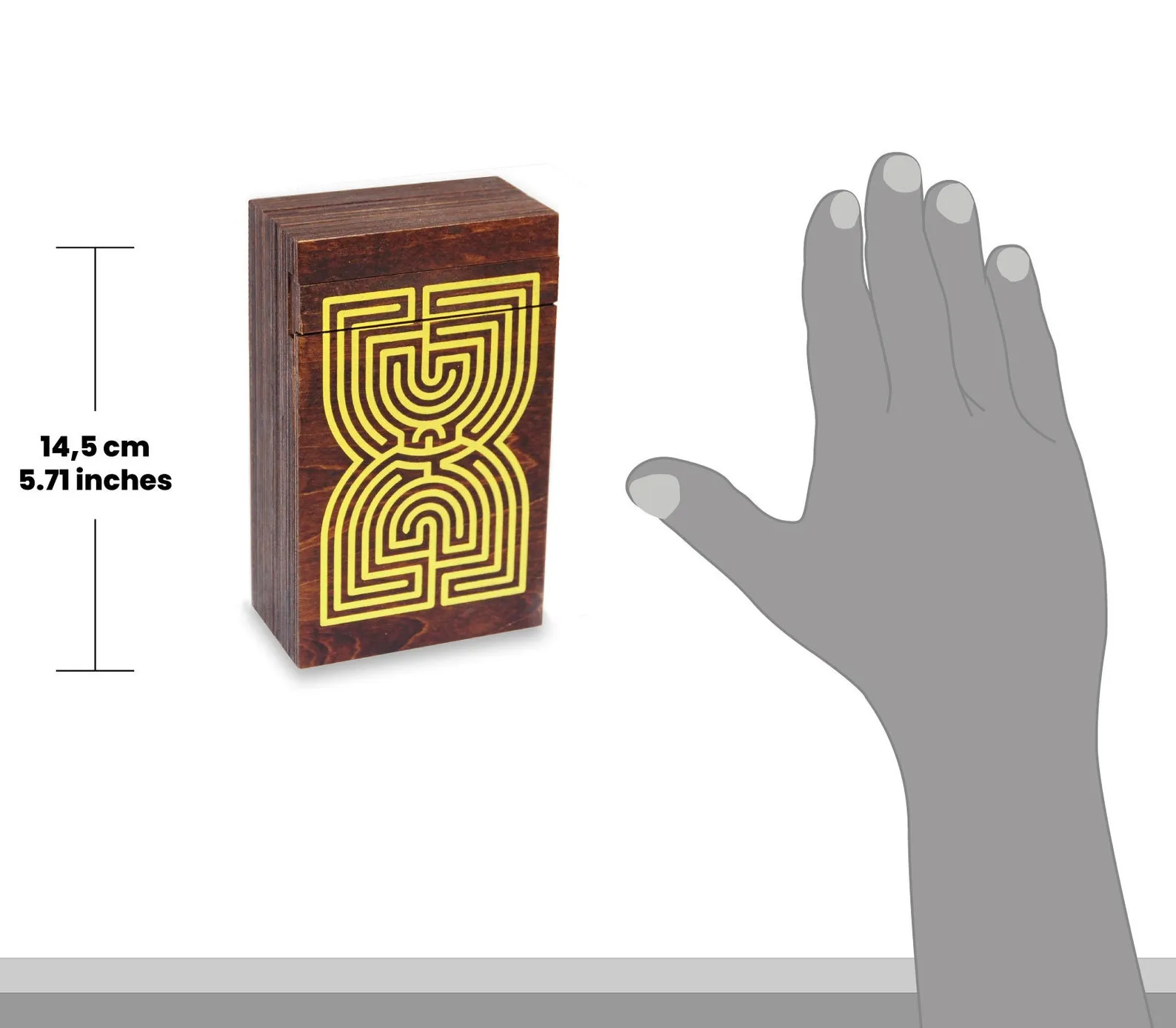 Labyrinth Puzzle Box - Wooden Brain Teaser - Secret Safe - Difficulty 5/6 Incredible - Leonardo da Vinci Collection - Image 3