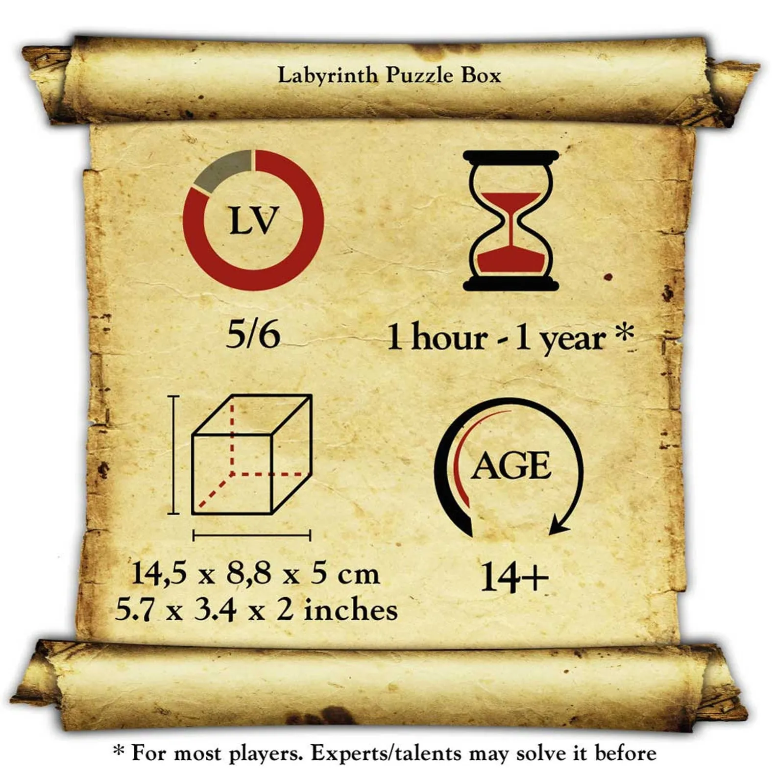 Labyrinth Puzzle Box - Wooden Brain Teaser - Secret Safe - Difficulty 5/6 Incredible - Leonardo da Vinci Collection - Image 5