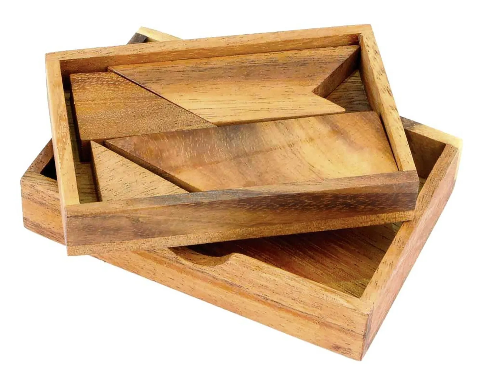 T Puzzle - 100 Puzzles in 1 - Wooden Brain Teaser - Mind Puzzle - Difficulty 4/6 Extreme - Foldable Wooden Box - Euclide Collection - Image 2