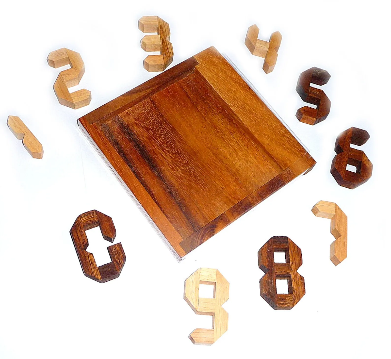 Digigrams - Numbers - Geometrical Brain Teaser in Fine Wood - Difficulty 4/6 Extreme - Euclide Series - Image 2