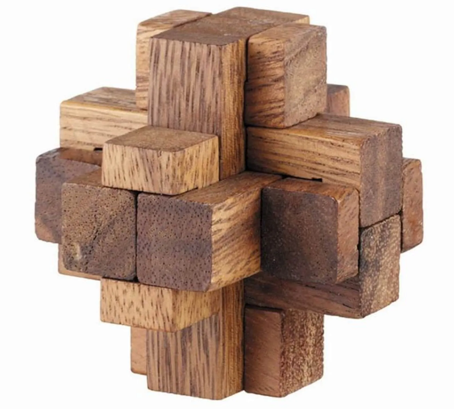 Master Cross - 3D Brain Teaser in Fine Wood - Difficulty 4/6 Extreme - Leonardo da Vinci Collection