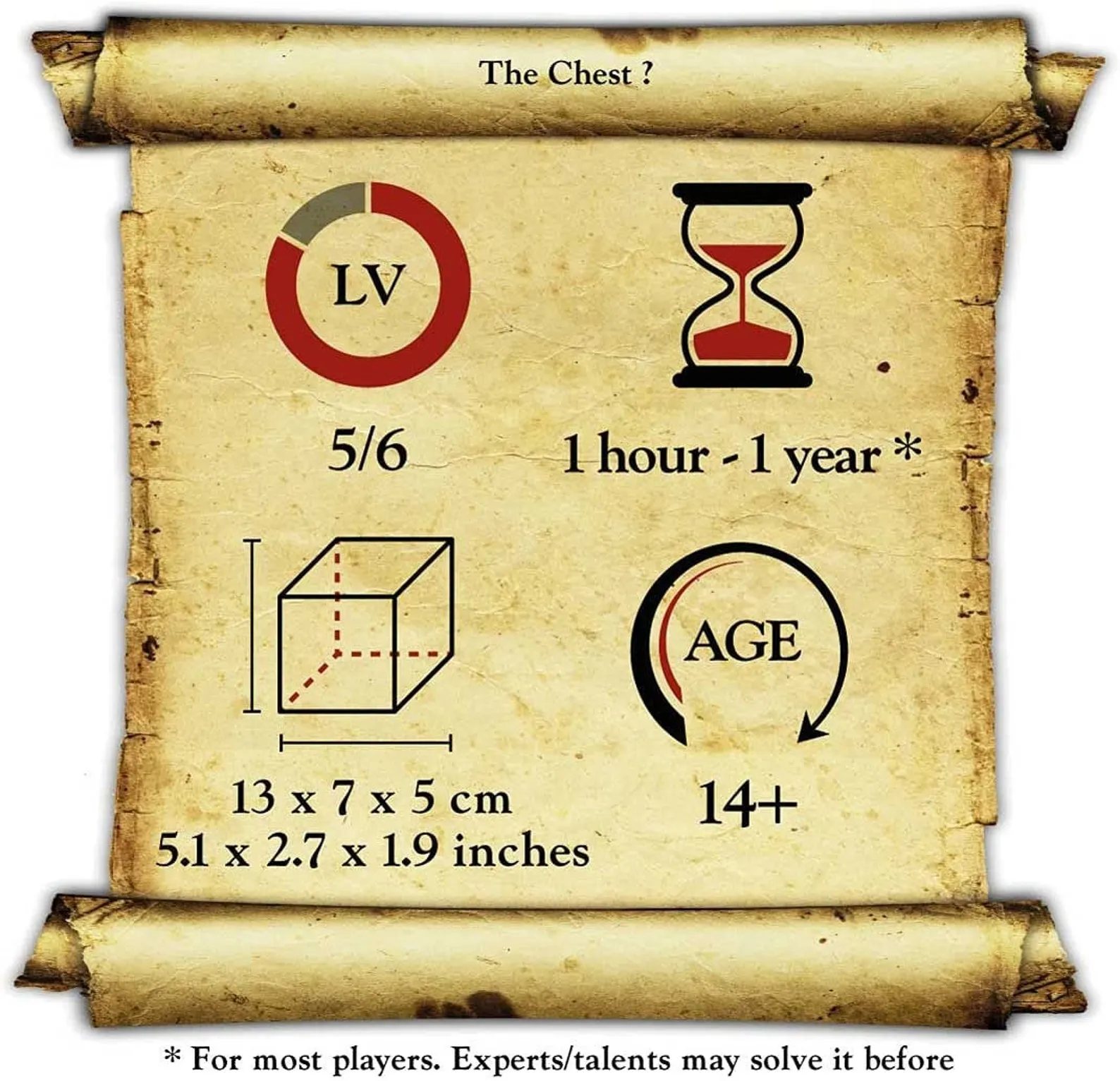 The Chest ? - Wooden Brain Teaser - Secret Box - Difficulty 5/6 Incredible - Magic Money Box - Leonardo da Vinci Collection - Image 6