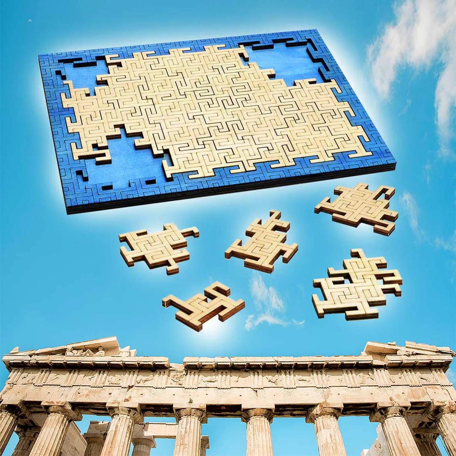 Greek Puzzle - Geometrical Brain Teaser - Difficulty 4/6 Extreme - Euclide Collection - Image 6