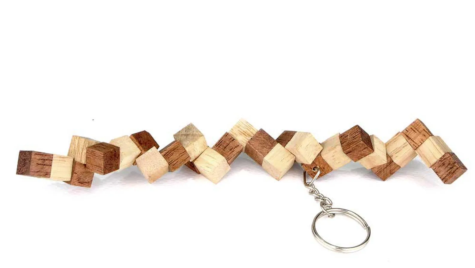 Mini Snake - 3D Brain Teaser in Fine Wood - Difficulty 3/6 Hard - Leonardo da Vinci Collection - Image 2