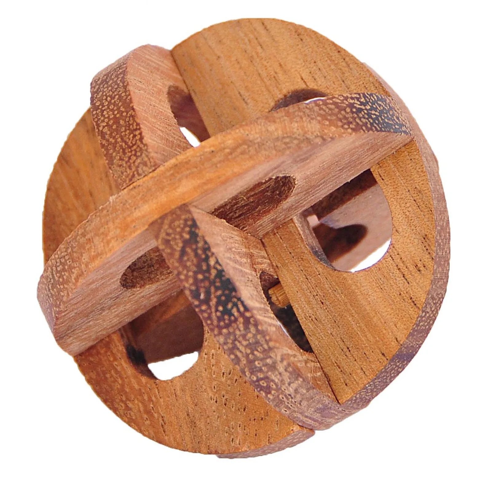 The Wheel - 3D Brain Teaser in Fine Wood - Difficulty 2/6 Medium - Leonardo da Vinci Collection