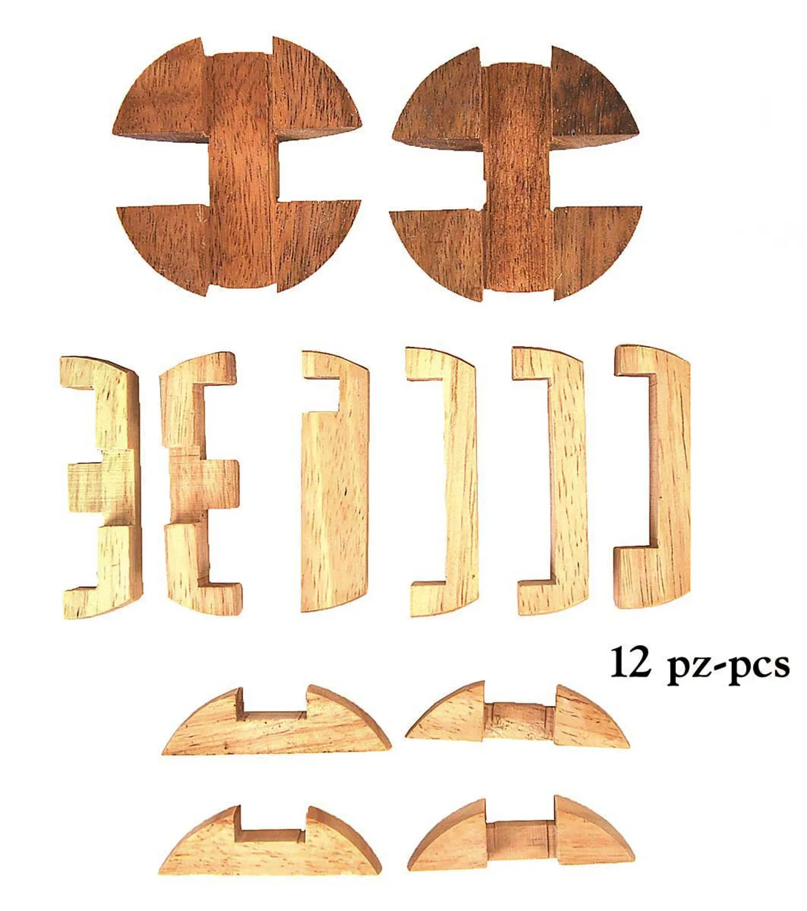 Cannon Ball - 3D Wooden Brain Teaser - Difficulty 4/6 Extreme - Leonardo da Vinci Collection - Image 2