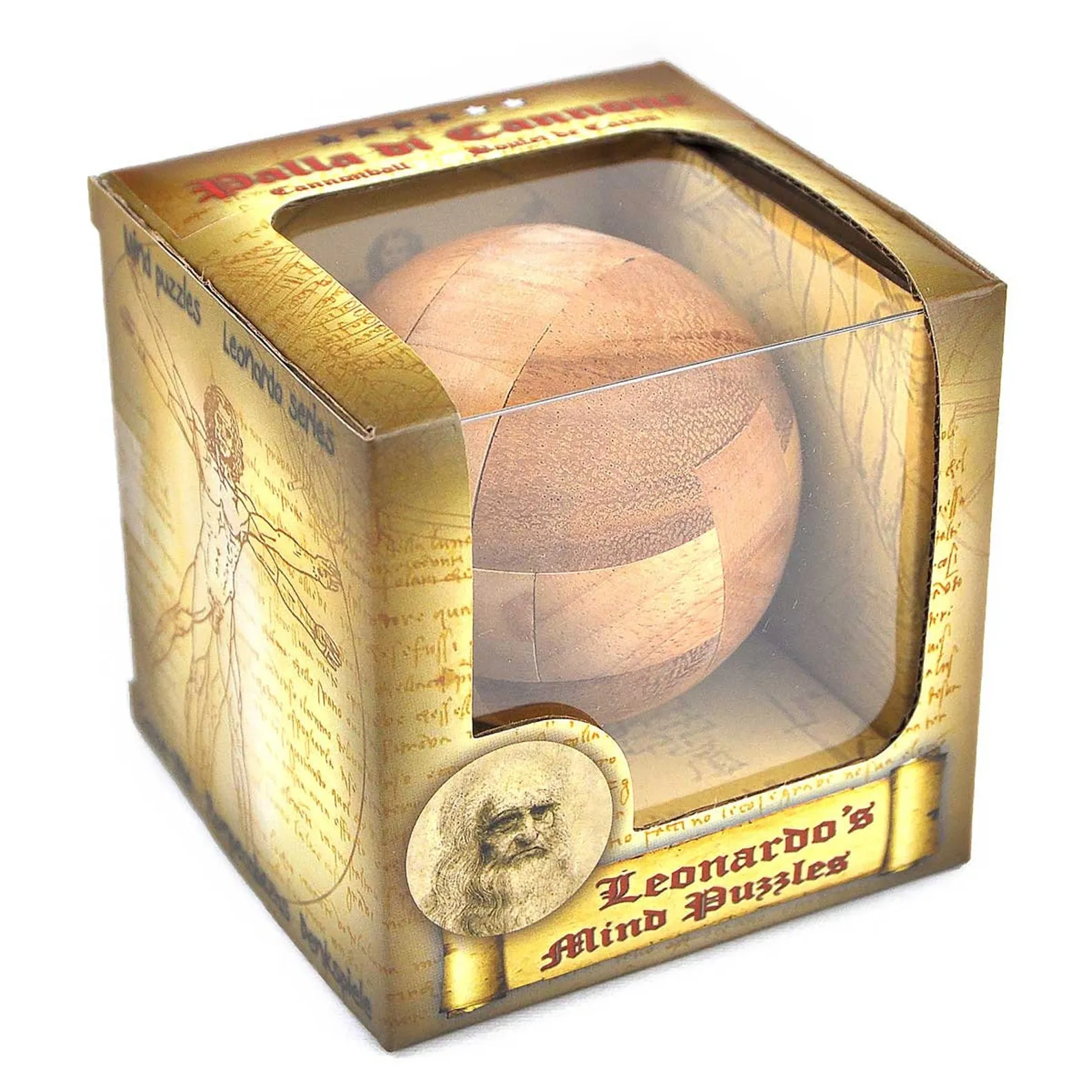 Cannon Ball - 3D Wooden Brain Teaser - Difficulty 4/6 Extreme - Leonardo da Vinci Collection - Image 4
