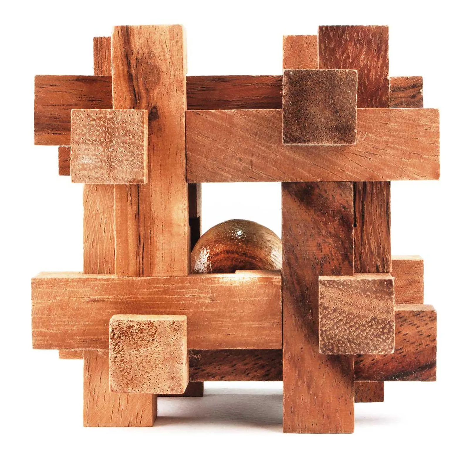 Cage - 3D Wooden Brain Teaser - Difficulty 4/6 Extreme - Leonardo da Vinci Collection - Image 3