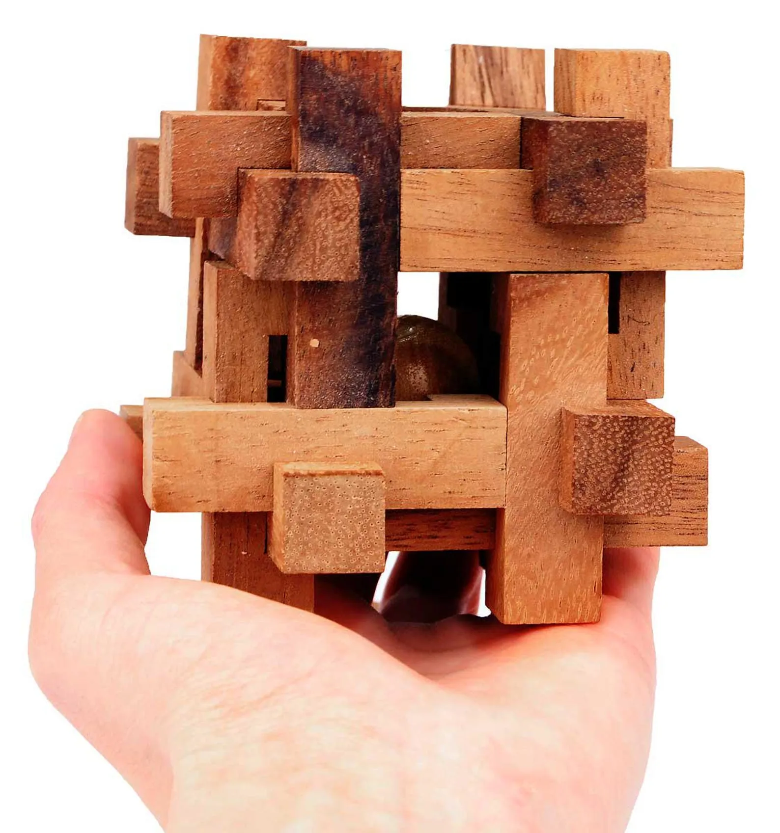 Cage - 3D Wooden Brain Teaser - Difficulty 4/6 Extreme - Leonardo da Vinci Collection - Image 4