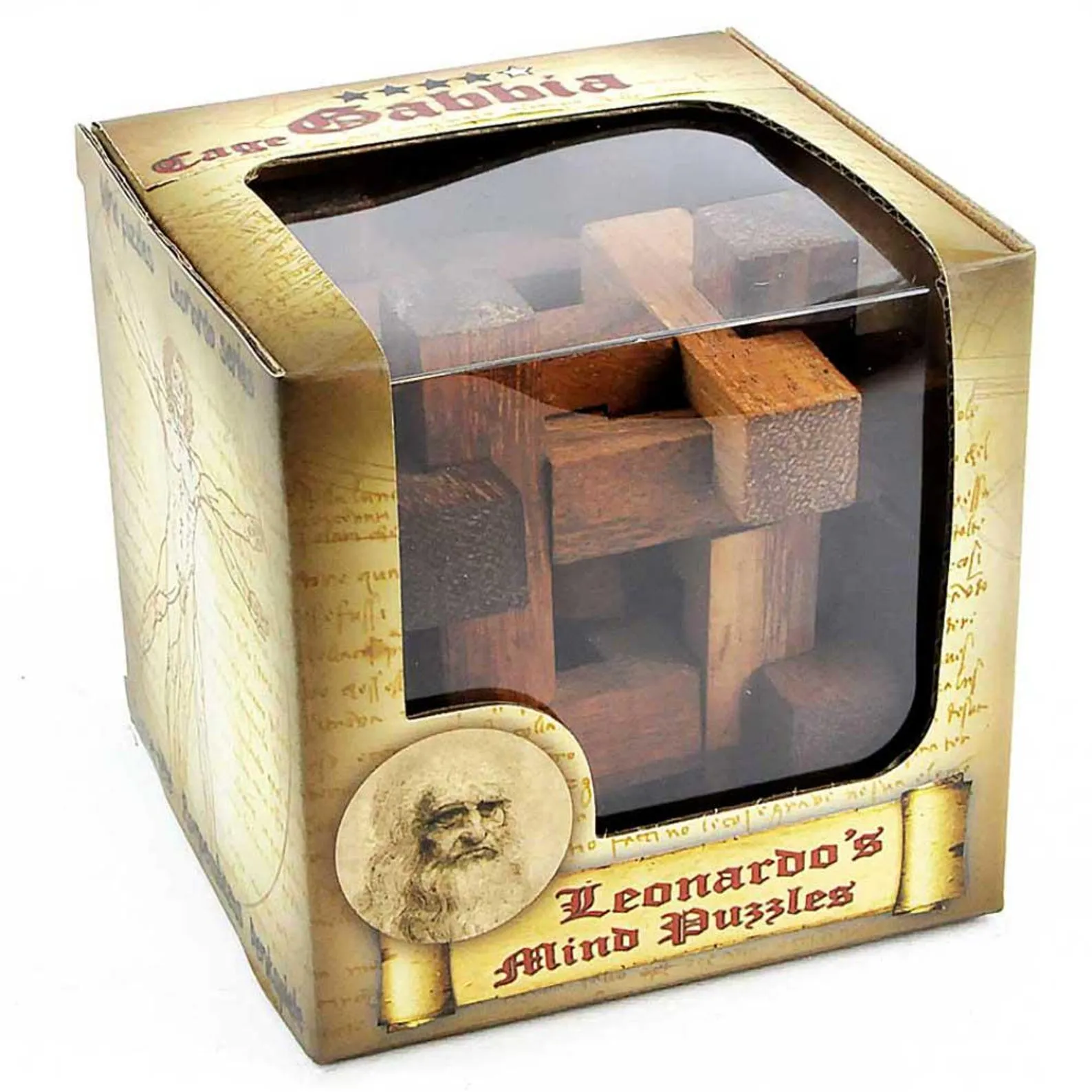 Cage - 3D Wooden Brain Teaser - Difficulty 4/6 Extreme - Leonardo da Vinci Collection - Image 5