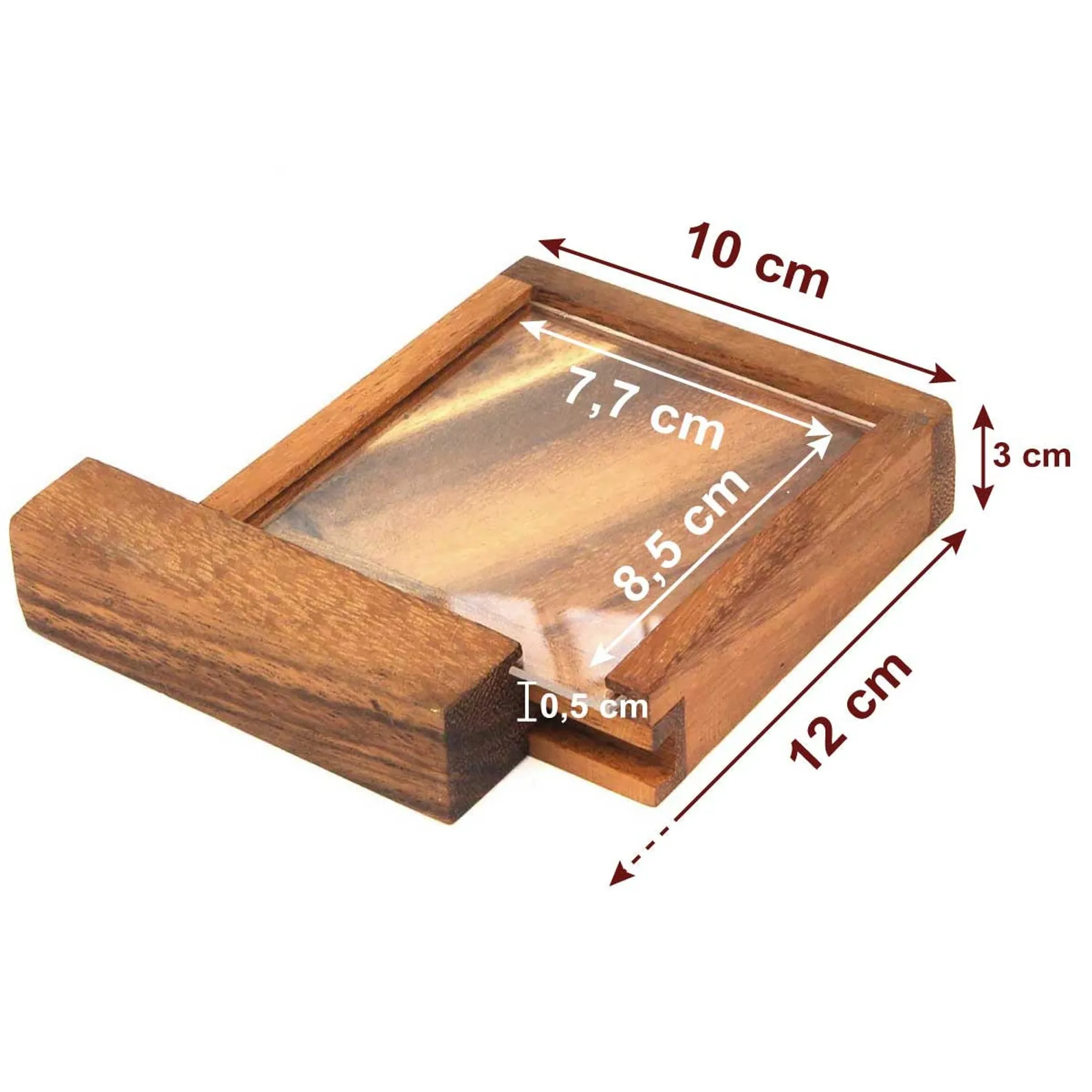 Tricky Safe M - Wooden Brain Teaser - Secret Safe - Difficulty 5/6 Incredible - Leonardo da Vinci Collection - Image 5