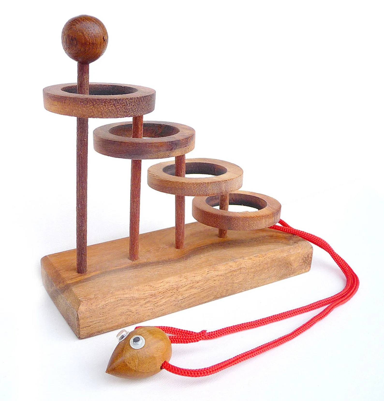Free the Mouse - Wooden Brain Teaser - Rope Mind Puzzle - Difficulty 4/6 Extreme - Leonardo da Vinci Collection - Image 2