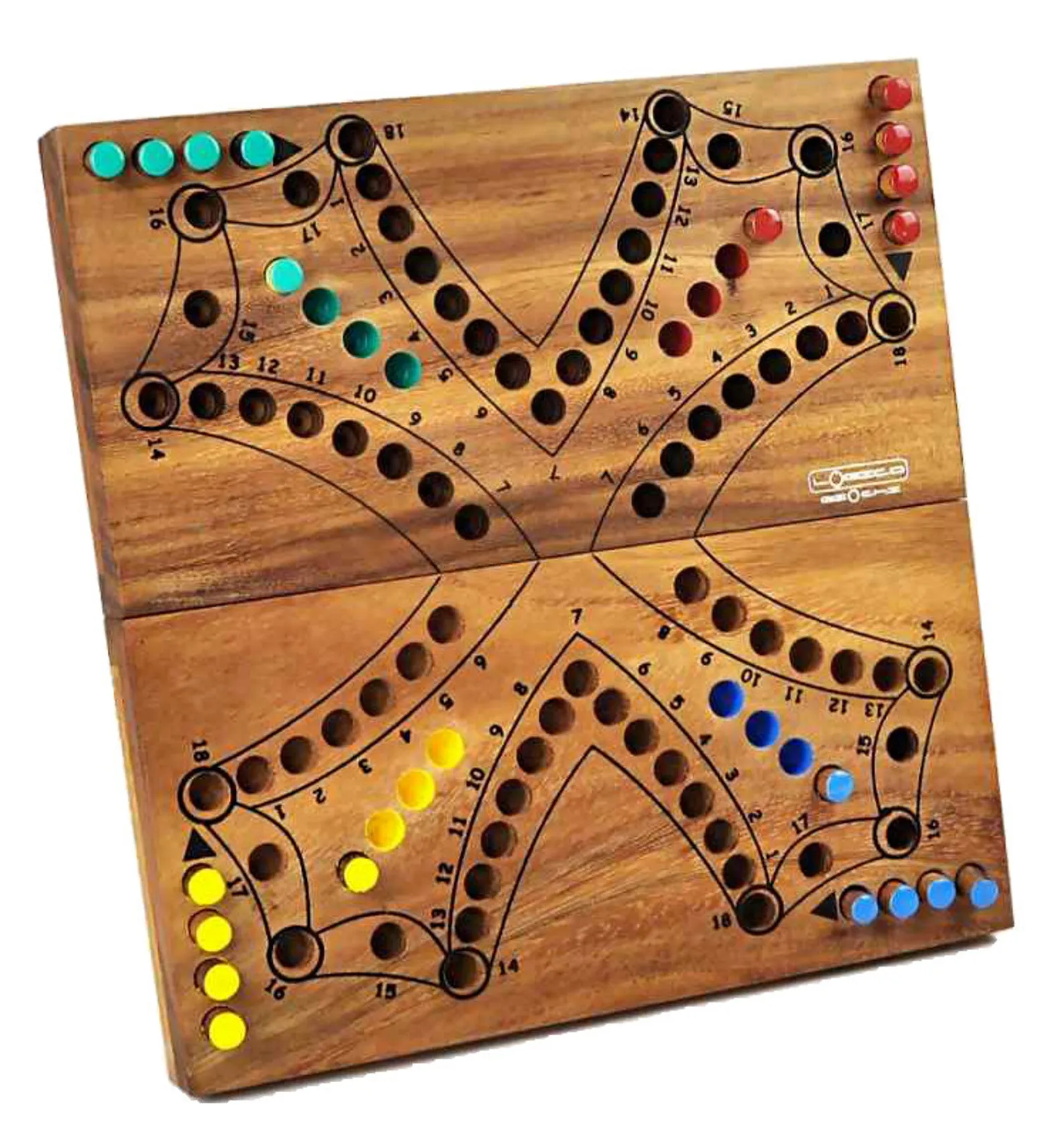 Tock 4 - Board Games for 2/4 Players - Cards Included