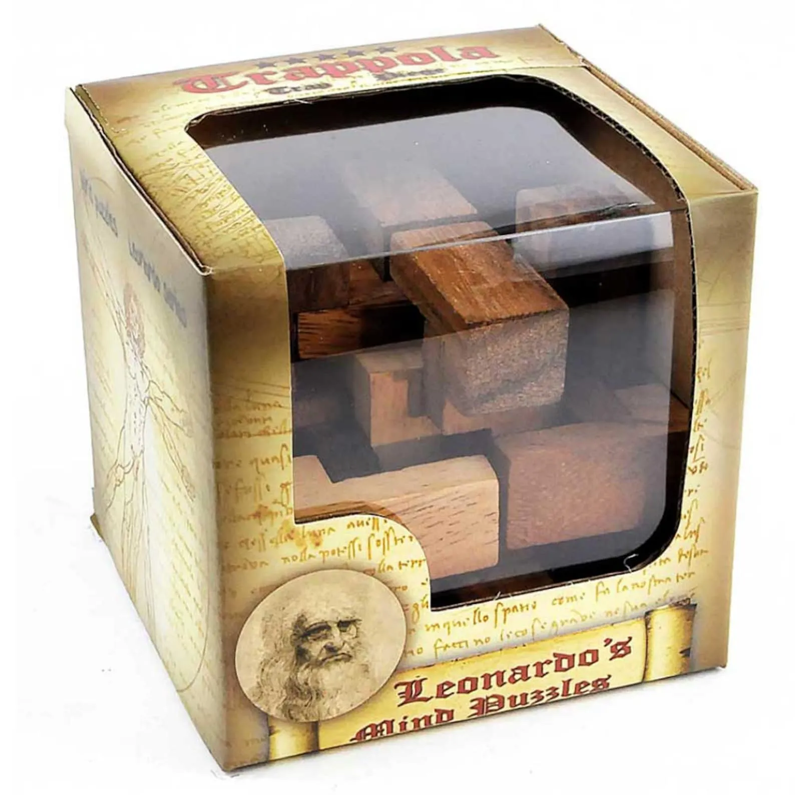 Trap - 3D Wooden Brain Teaser - Difficulty 5/6 Incredible - Leonardo da Vinci Collection - Image 5
