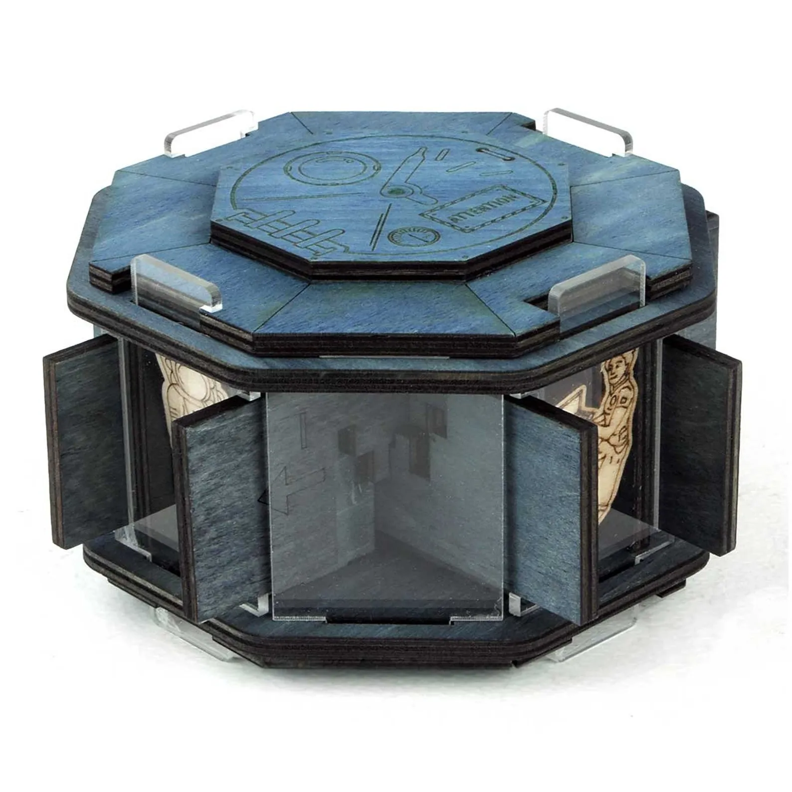 Space Station - Secret Box - Wooden Brain Teaser - Difficulty 5/6 Incredible - Star Adventures Series