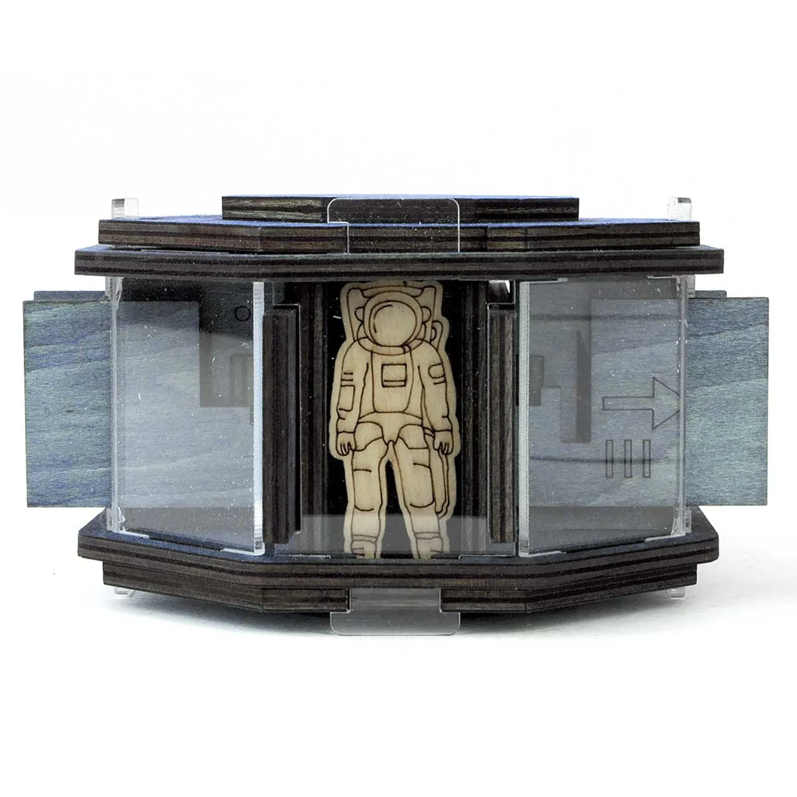 Space Station - Secret Box - Wooden Brain Teaser - Difficulty 5/6 Incredible - Star Adventures Series - Image 2