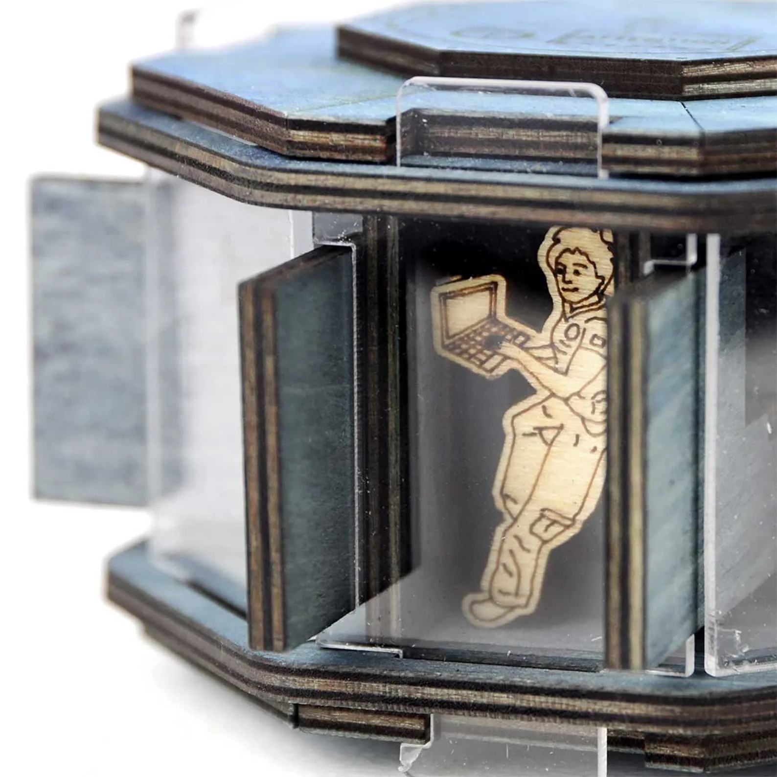 Space Station - Secret Box - Wooden Brain Teaser - Difficulty 5/6 Incredible - Star Adventures Series - Image 3