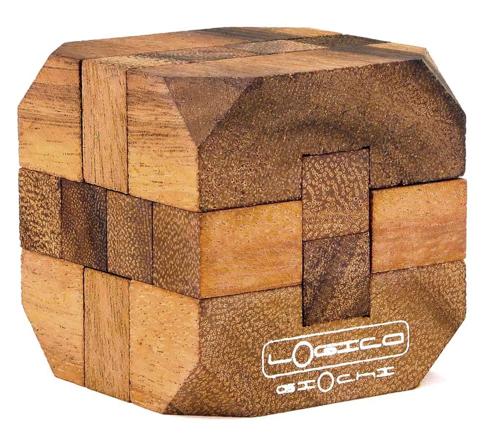 Diamond cube - 3D Wooden Brain Teaser - Difficulty 4/6 Extreme  - Leonardo da Vinci Collection