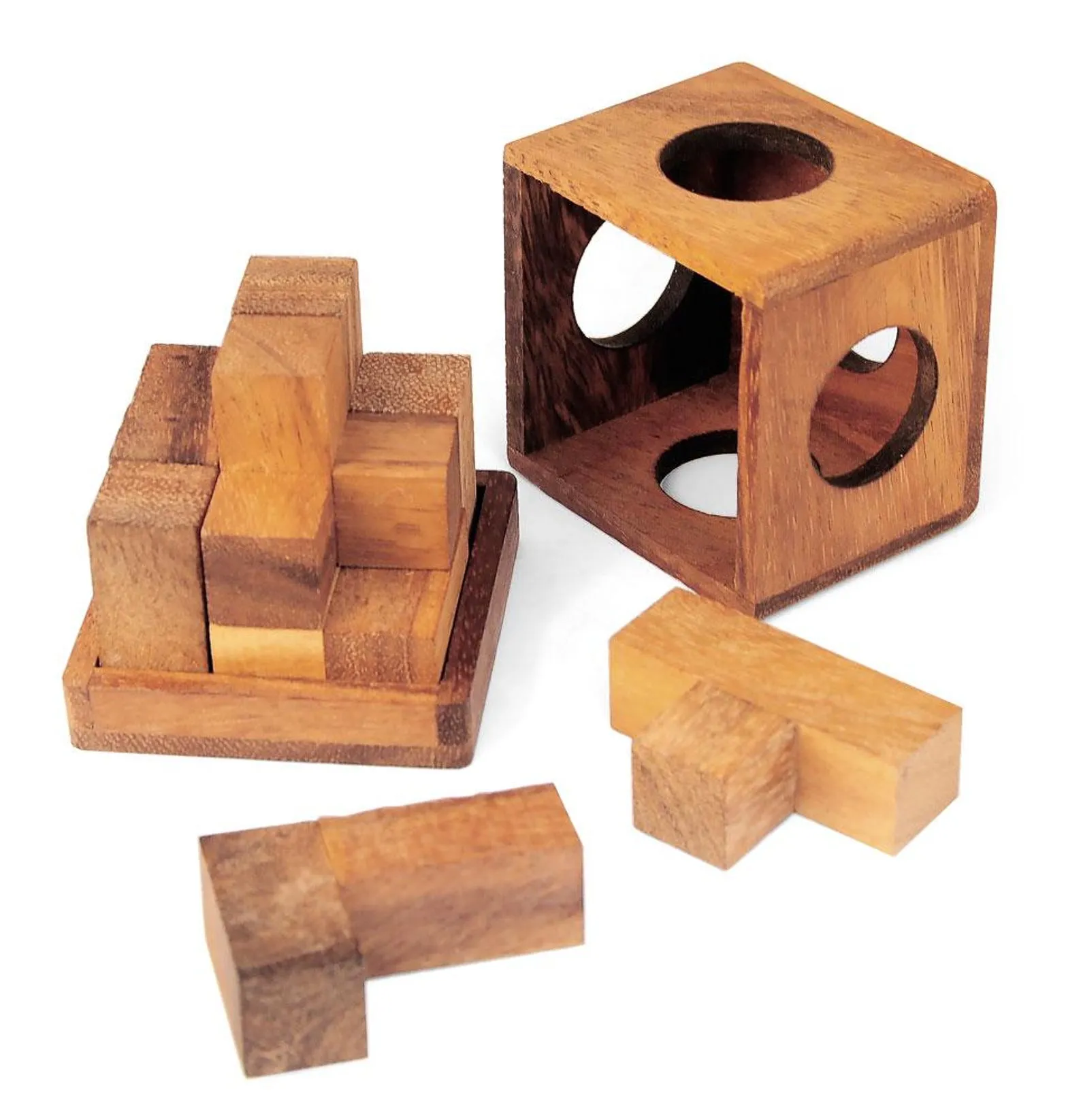 Da Vinci Bricks M, S and double - 3D Wooden Brain Teaser - Difficulty  HARD 3/6 + EXTREME 4/6 - Leonardo da Vinci Collection
