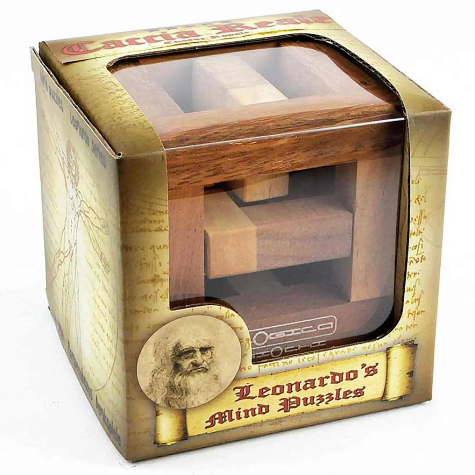 Catch - 3D Brainteaser in Fine Wood - Difficulty 5/6 Incredible - Leonardo da Vinci Collection - Image 3