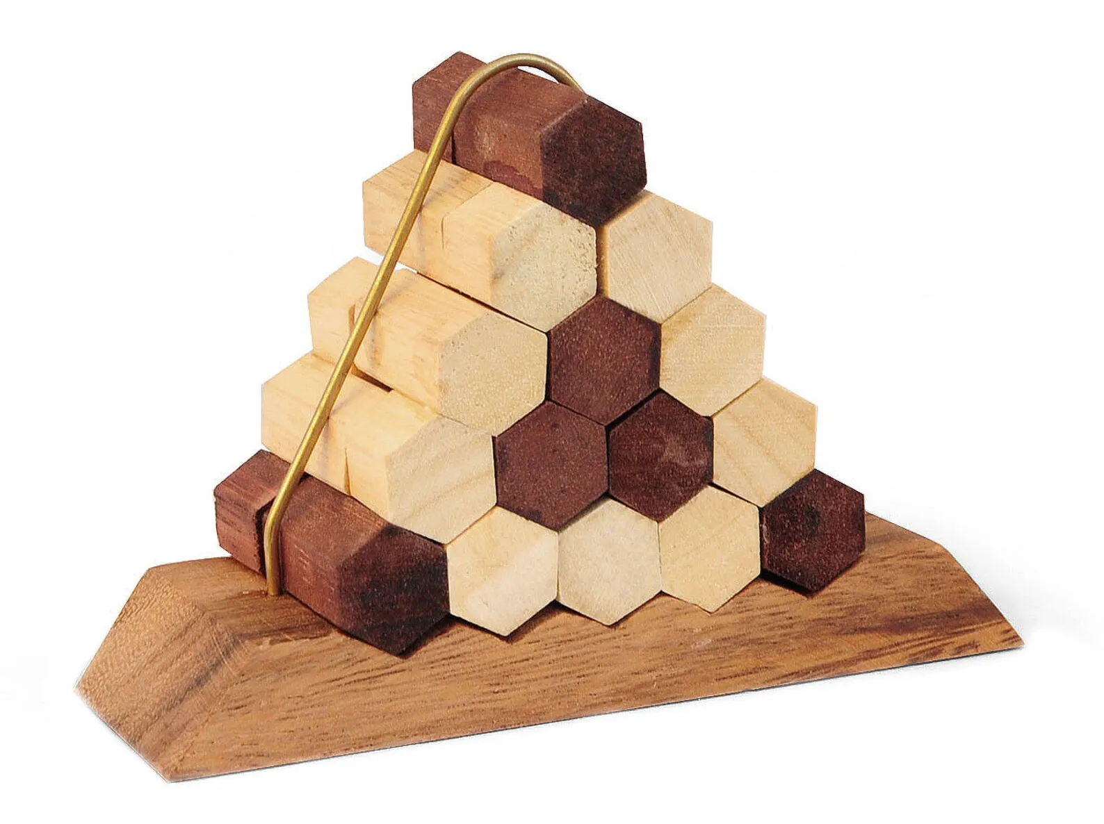 Bees Nest - Brain Teaser in Fine Wood - Difficulty 5/6 Incredible - For Experts - Leonardo da Vinci Collection