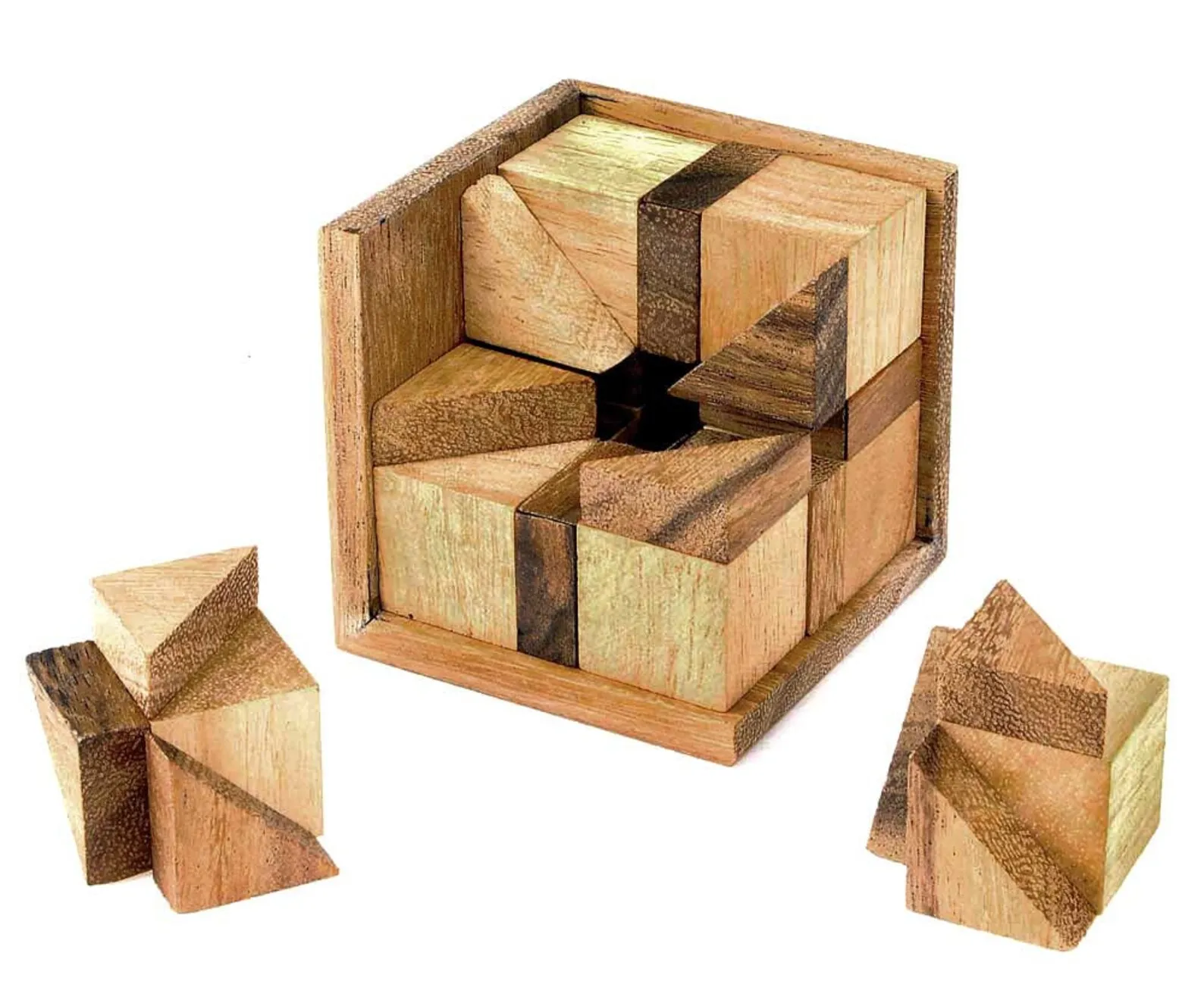 Diabolik - 3D Brain Tesaer in Fine Wood - Difficulty 4/6 EXTREME - Leonardo da Vinci Collection - Image 2