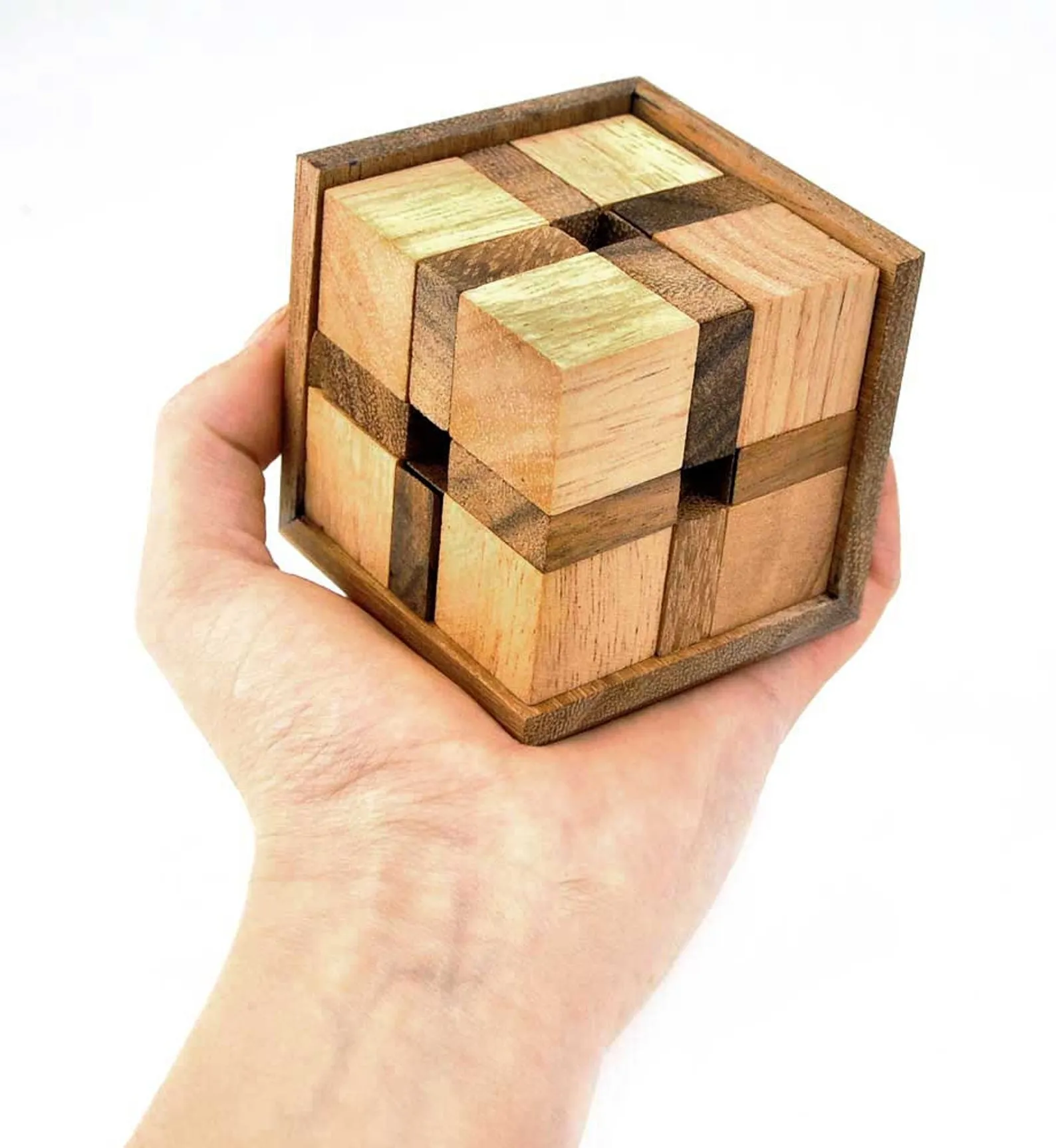 Diabolik - 3D Brain Tesaer in Fine Wood - Difficulty 4/6 EXTREME - Leonardo da Vinci Collection - Image 3