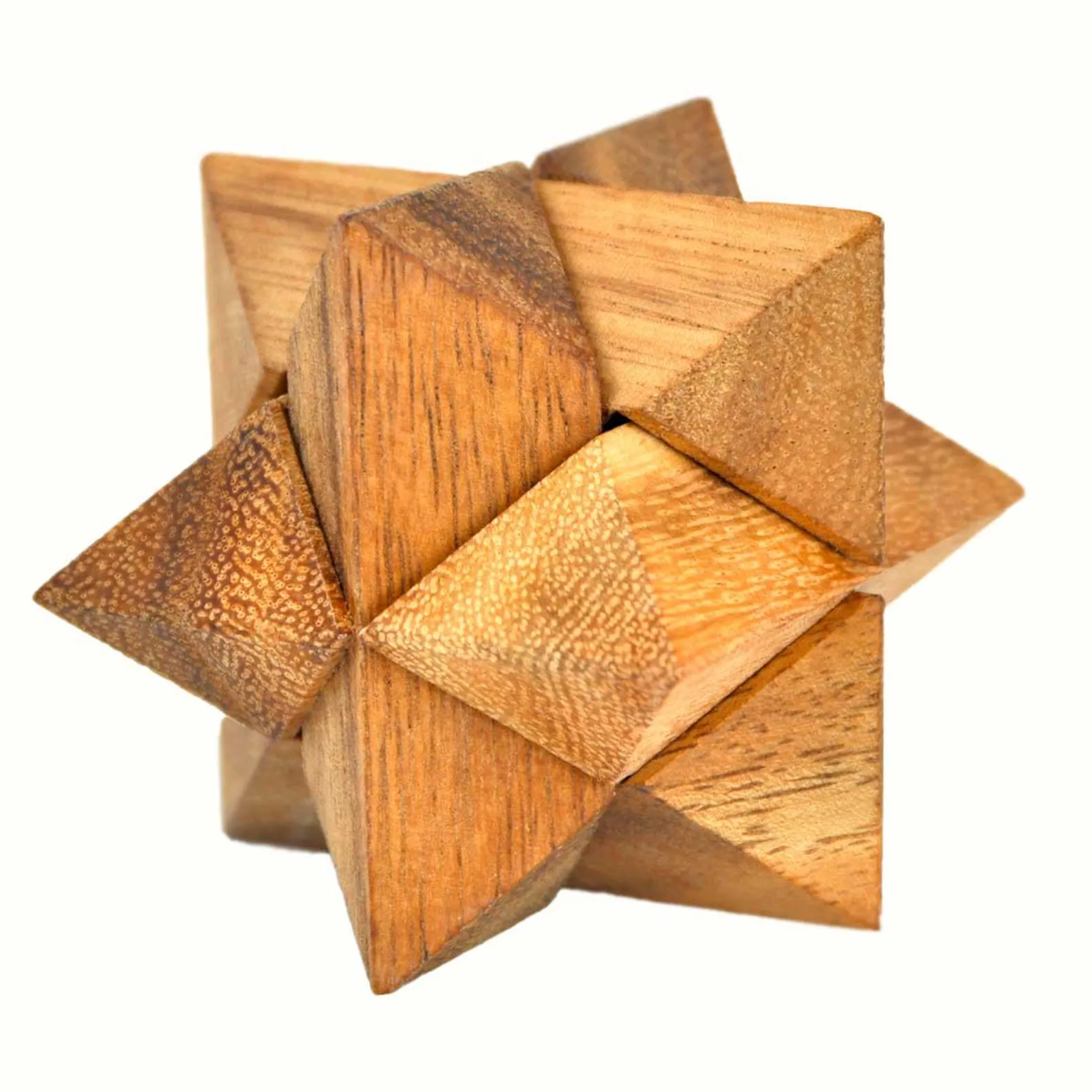 Octocedron S e M - 3D Wooden Brain Teaser - Difficulty: 6/6 HARD - Leonardo da Vinci Collection