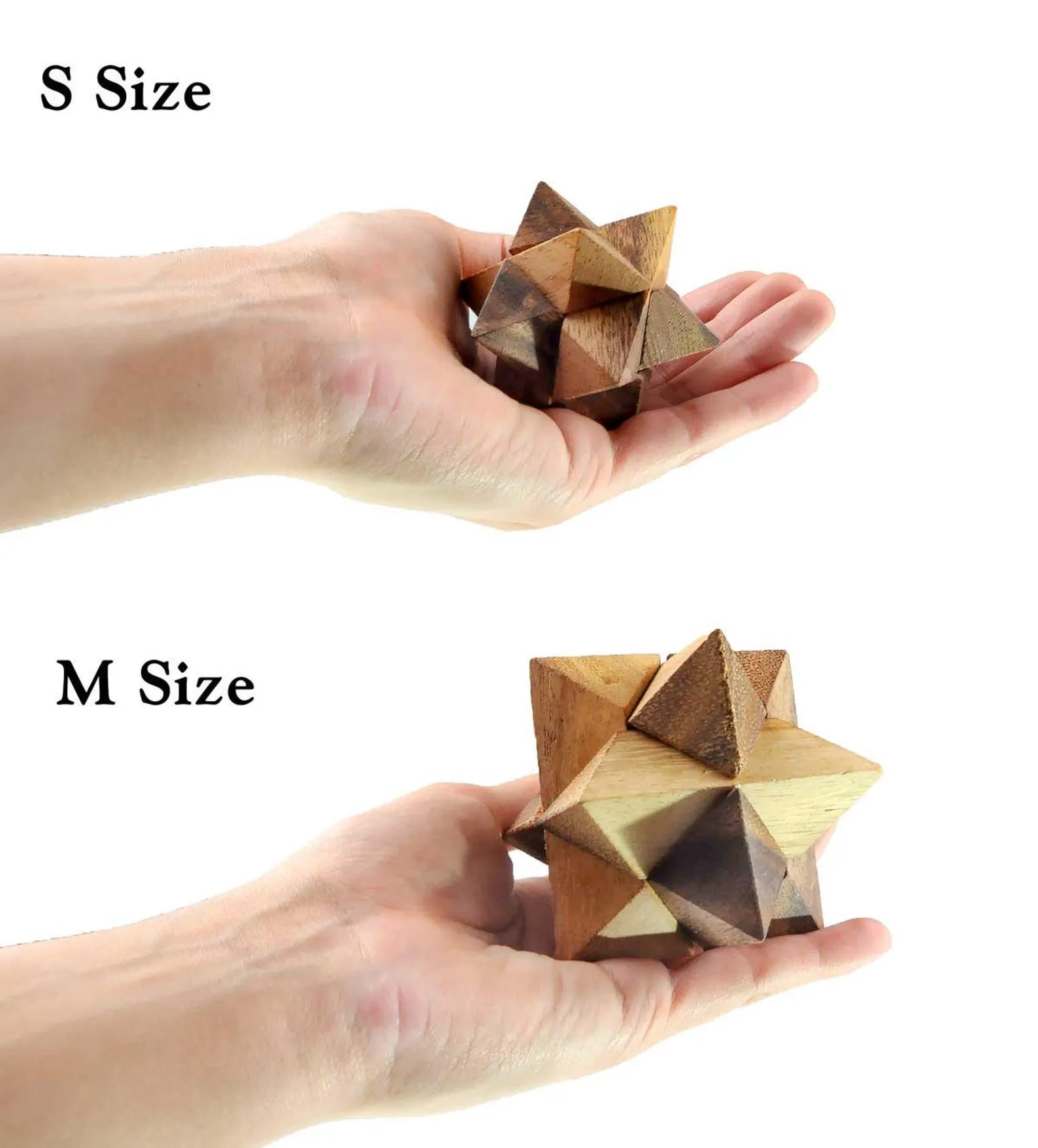 Octocedron S e M - 3D Wooden Brain Teaser - Difficulty: 6/6 HARD - Leonardo da Vinci Collection - Image 4