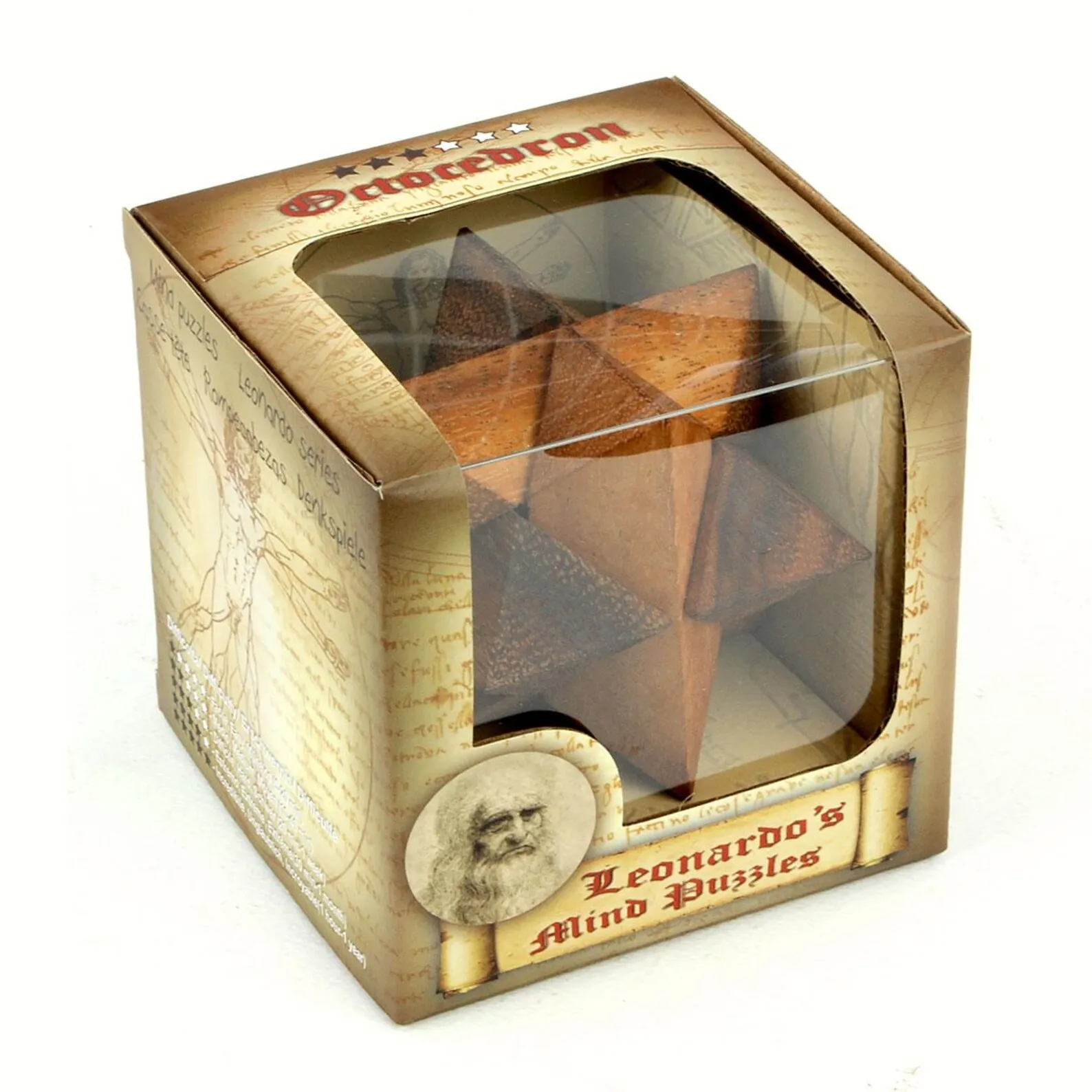 Octocedron S e M - 3D Wooden Brain Teaser - Difficulty: 6/6 HARD - Leonardo da Vinci Collection - Image 6