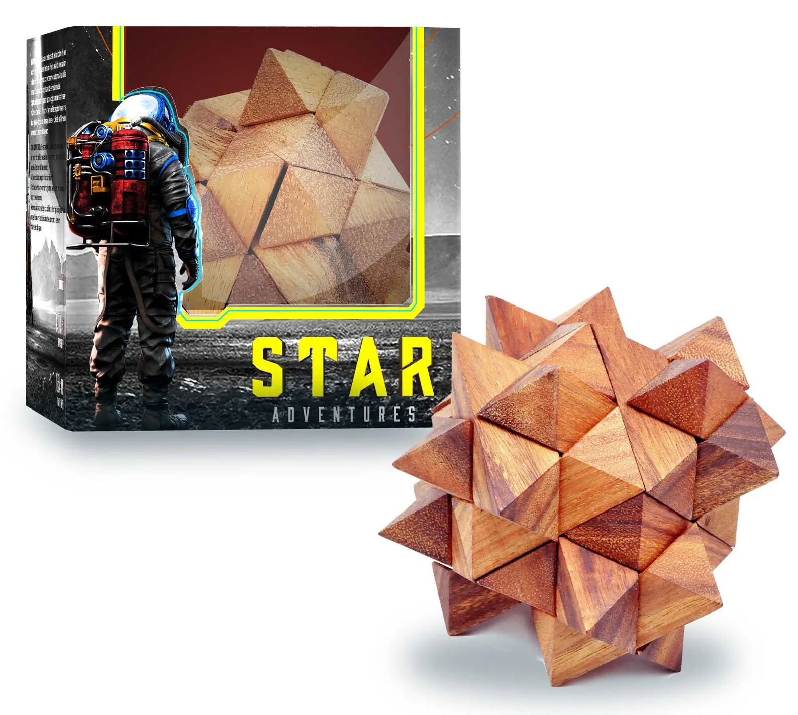 Ceres - 3D Wooden Brain Teaser - Difficulty 4/6 Extreme - Star adventure Collection
