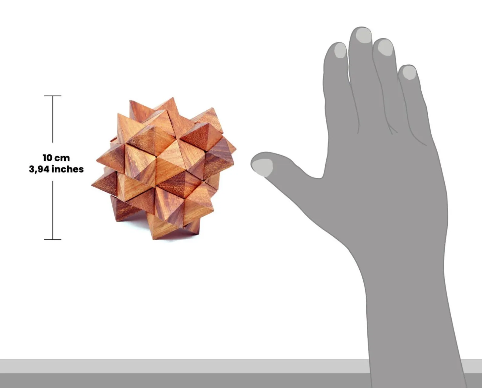 Ceres - 3D Wooden Brain Teaser - Difficulty 4/6 Extreme - Star adventure Collection - Image 4