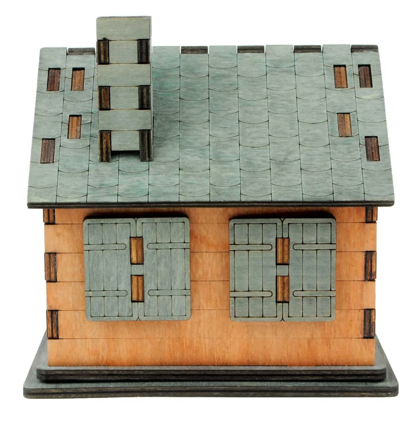 Da Vinci House - Secret Box - Wooden Brain Teaser - Difficulty 4/6 Extreme - Leonardo da Vinci Collection