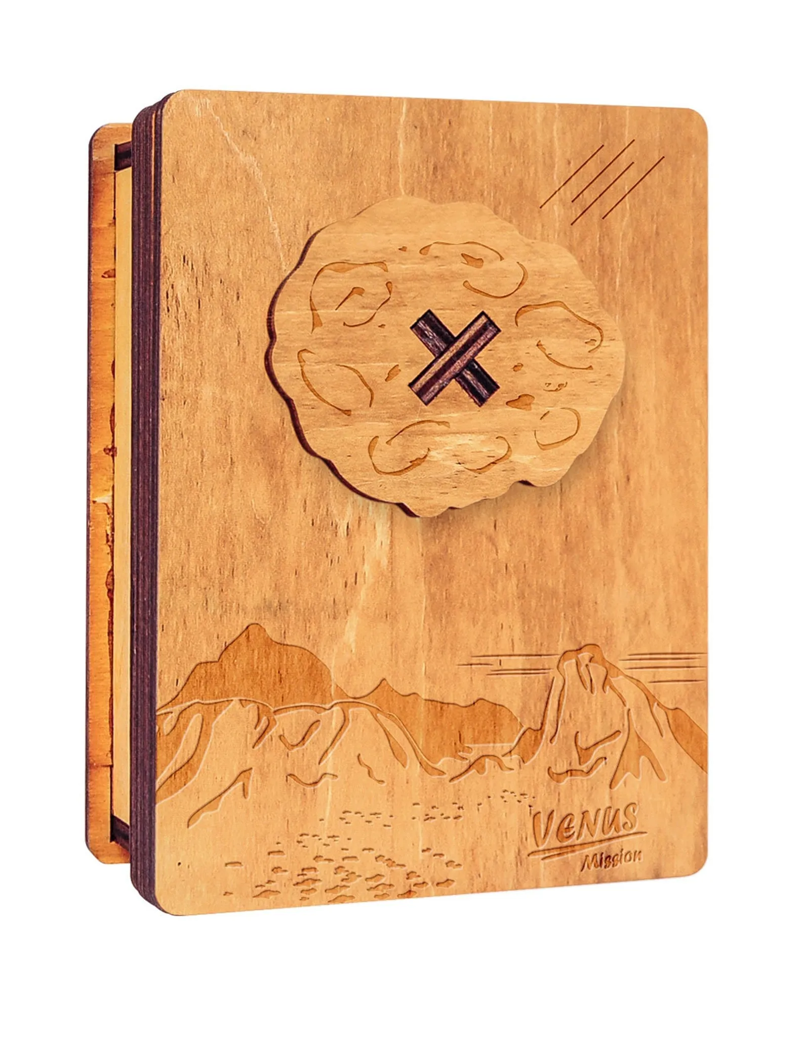 The Venus Mission - Wooden Brain Teaser - Secret Box - Difficulty 5/6 Incredible - Star Adventures Series