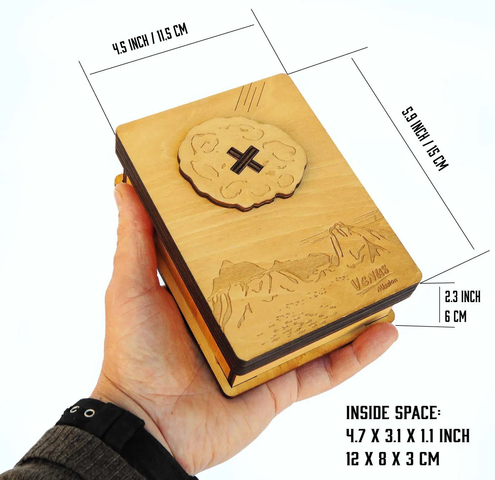 The Venus Mission - Wooden Brain Teaser - Secret Box - Difficulty 5/6 Incredible - Star Adventures Series - Image 7