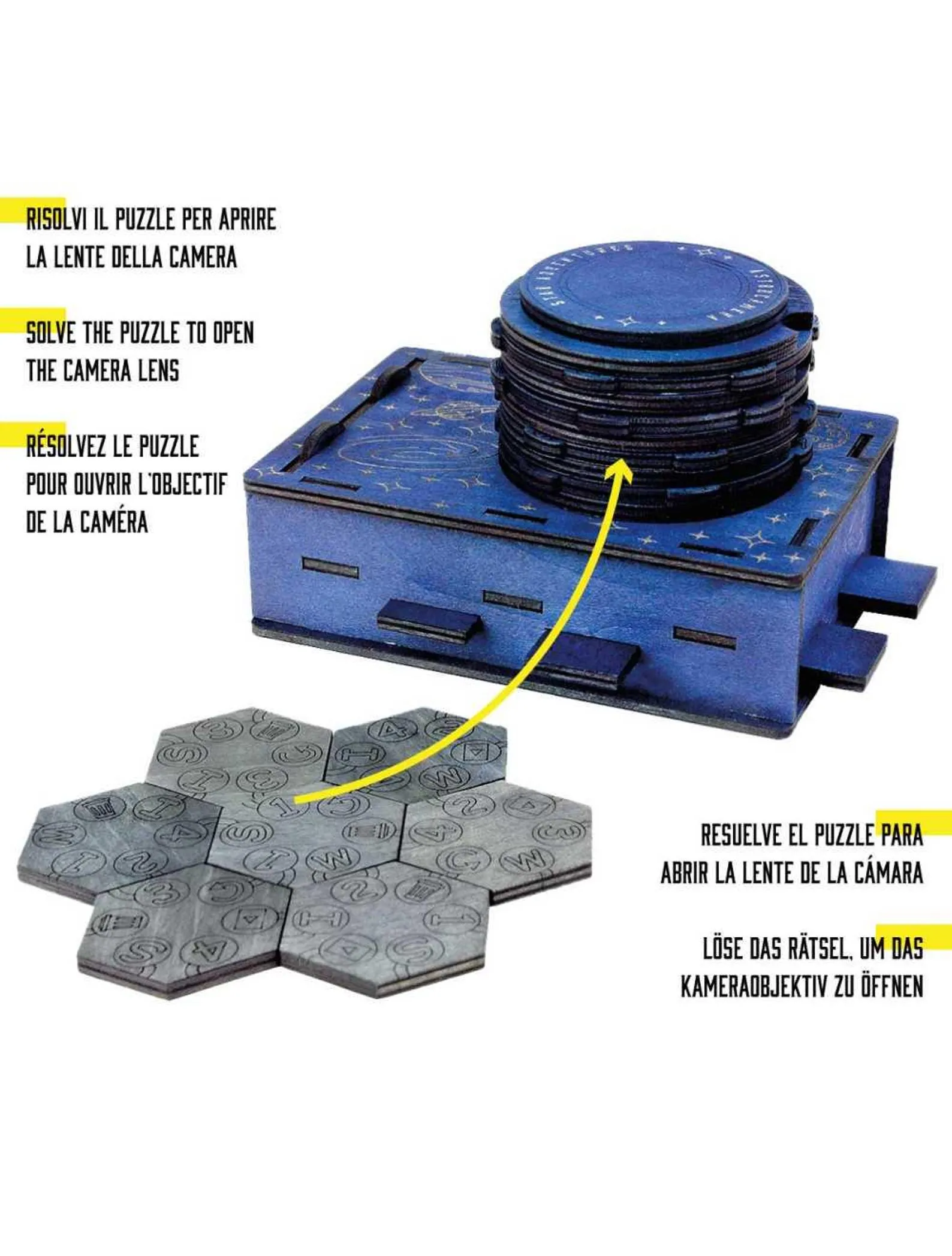 Astrocamera - Wooden Puzzle - Difficulty 4/6 Extreme - Star Adventures Series - Image 3