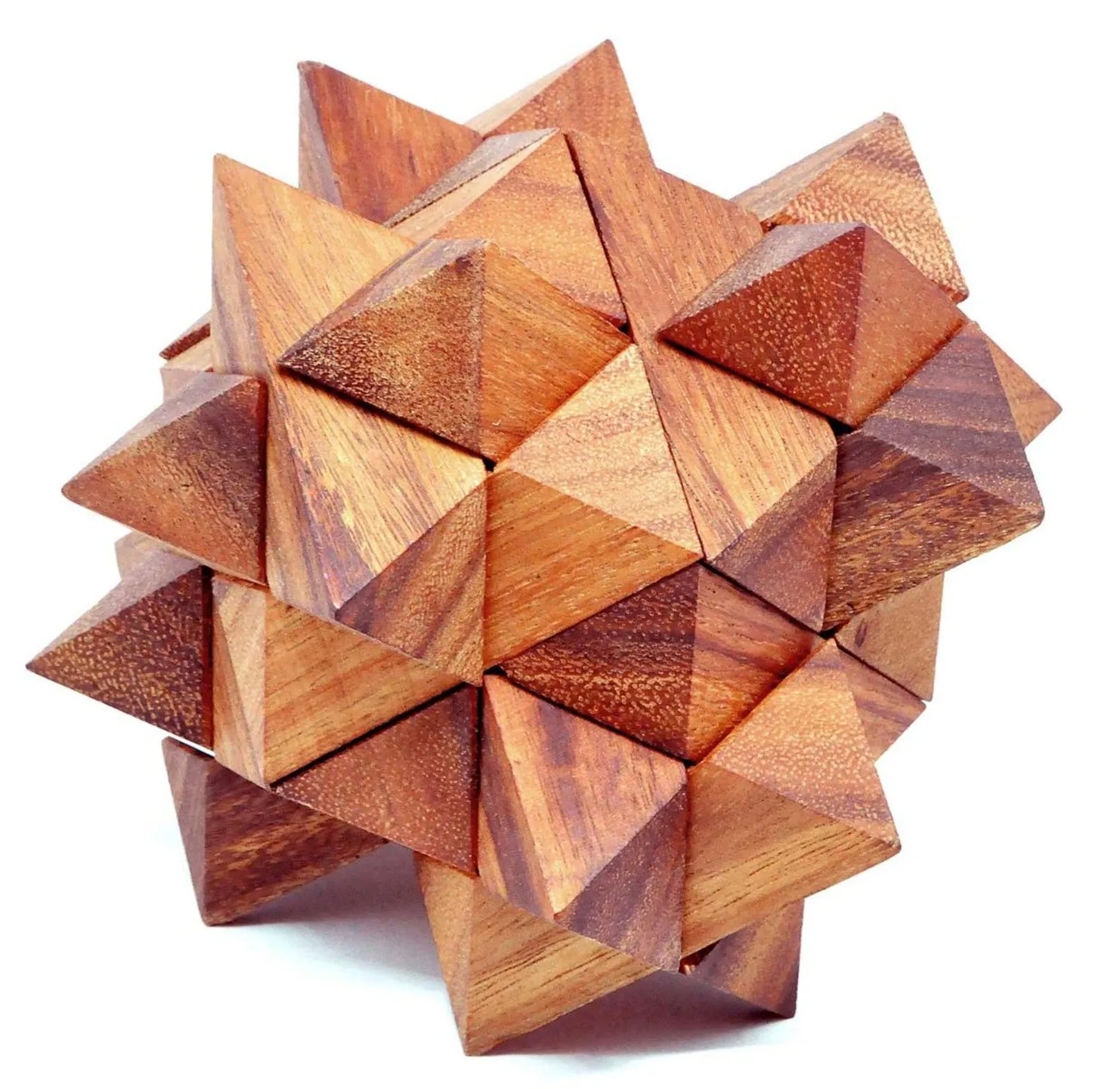 Duodecedro M, XL - 3D Wooden Brain Teaser - Difficulty 4/6 Extreme - Leonardo da Vinci Collection