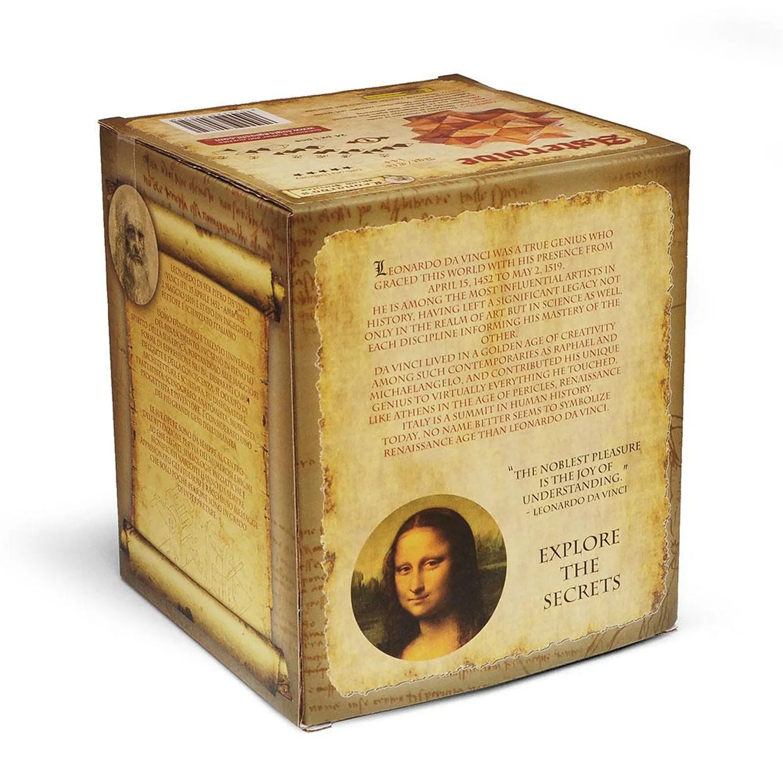 Duodecedro M, XL - 3D Wooden Brain Teaser - Difficulty 4/6 Extreme - Leonardo da Vinci Collection - Image 2