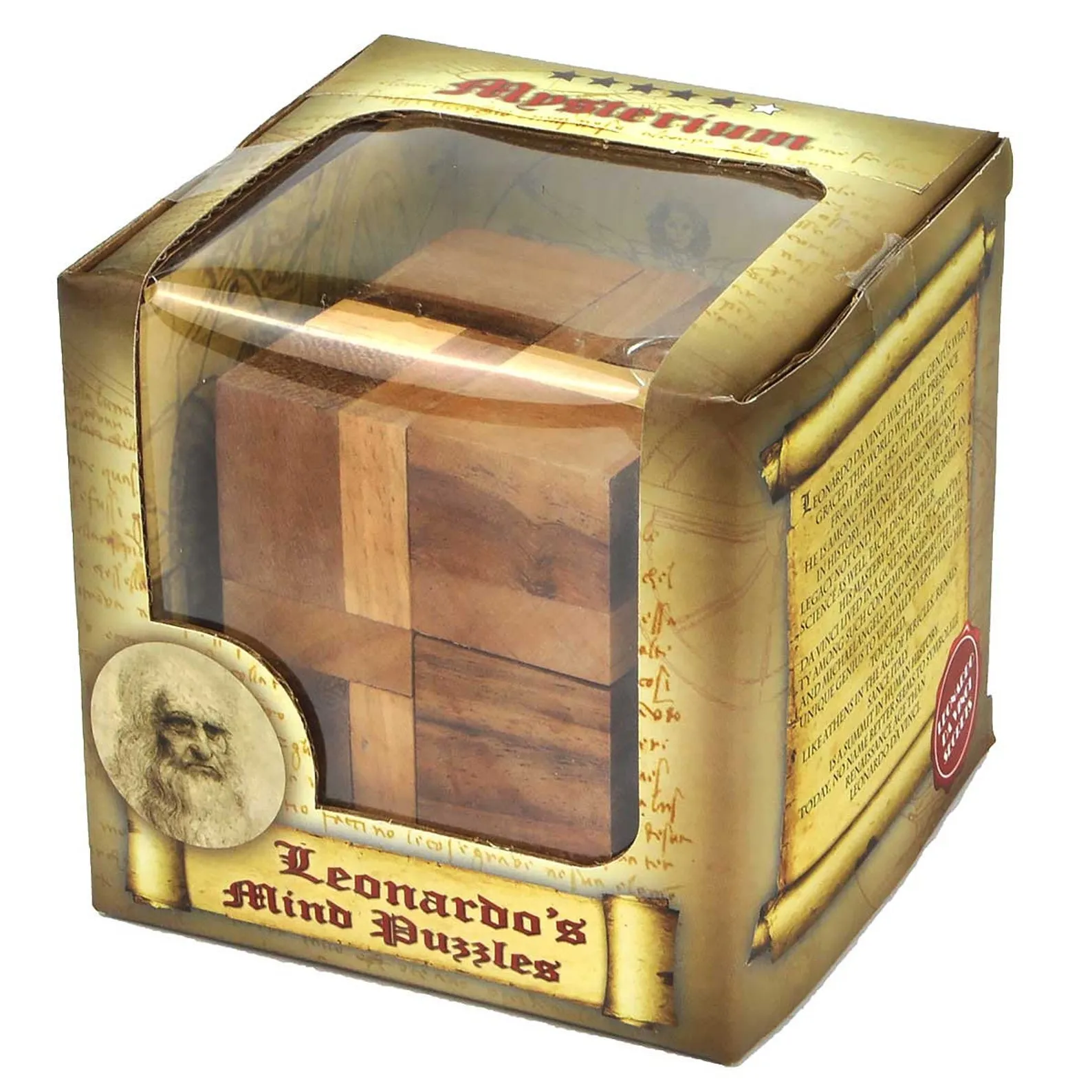 Mysterium - 3D Wooden Brain Teaser - Difficulty 5/6 Incredible - Leonardo da Vinci Collection - Image 4