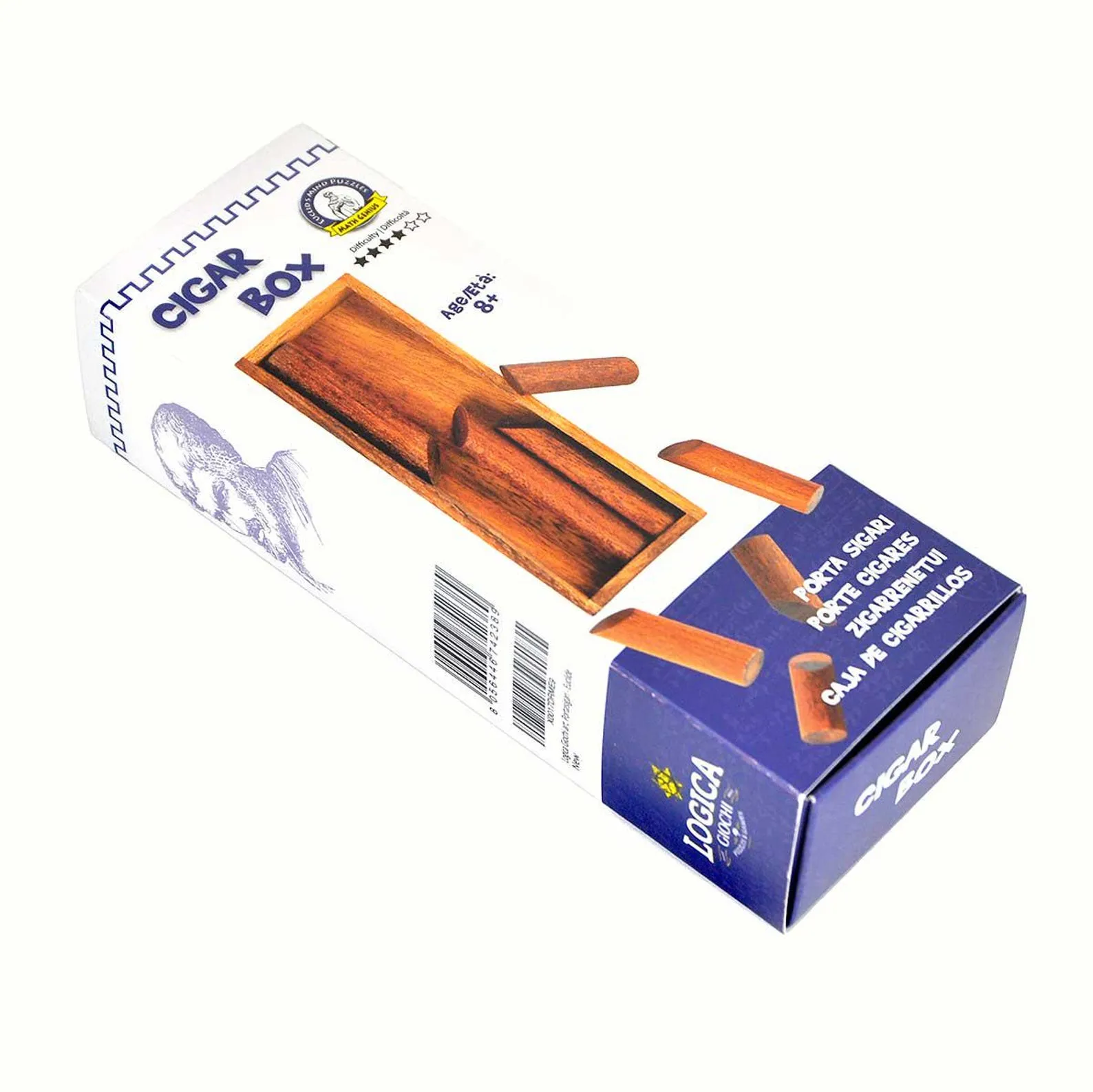 Cigar Box - Brain Teaser in Fine Wood - Difficulty 4/6 Extreme - Collection Euclide - Image 3