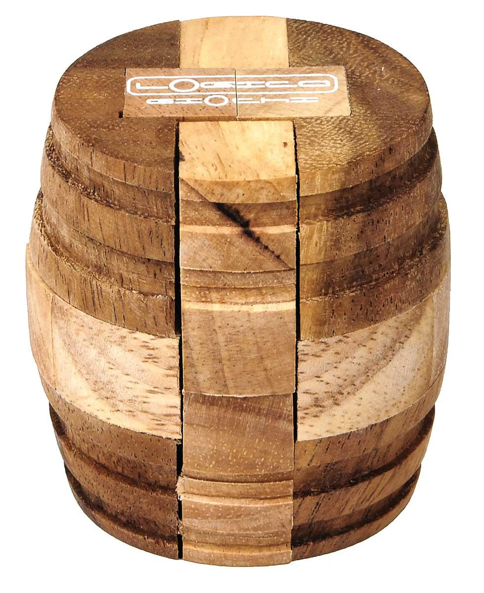 Barrel - 3D Brain Teaser in Fine Wood - Difficulty 4/6 Extreme - Leonardo da Vinci Collection